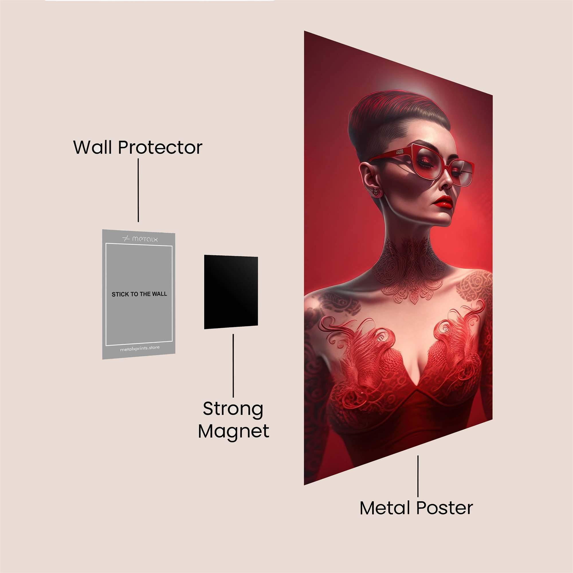Tattooed Enigma Safe Wall Magnetic / M