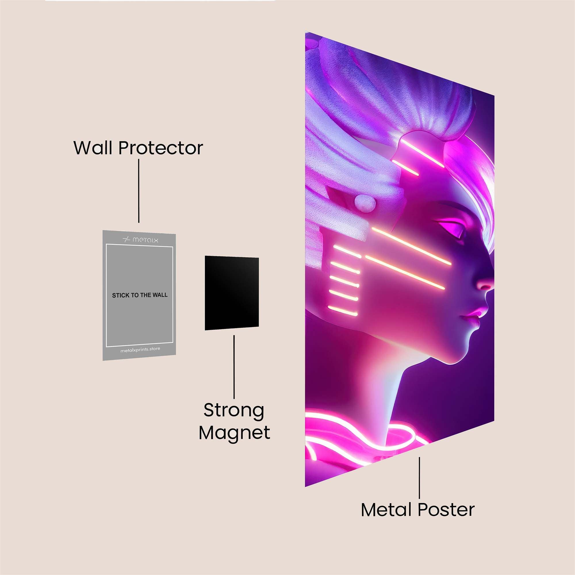 Neon Enigma Safe Wall Magnetic / M