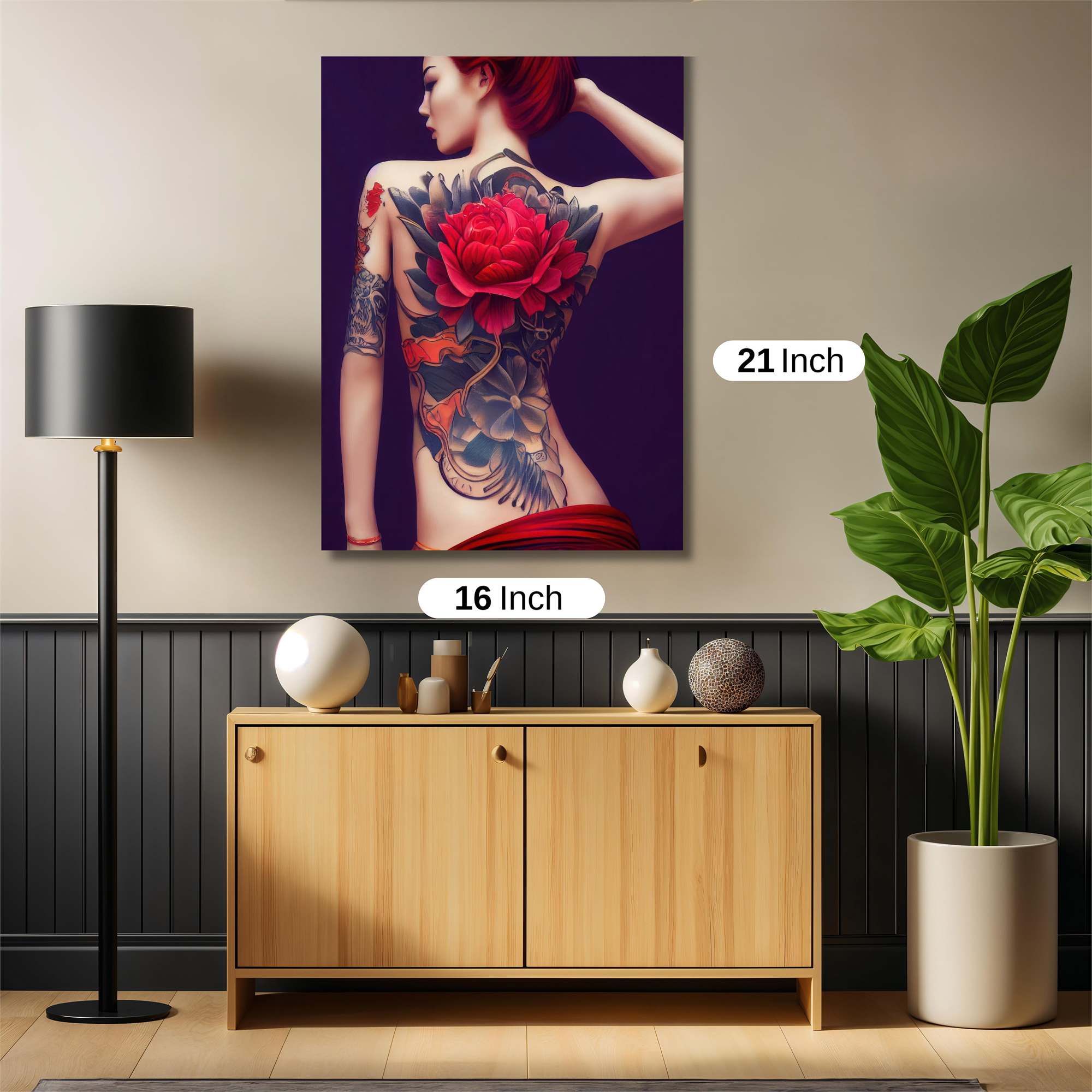 Tattoo Elegance Safe Wall Magnetic / M
