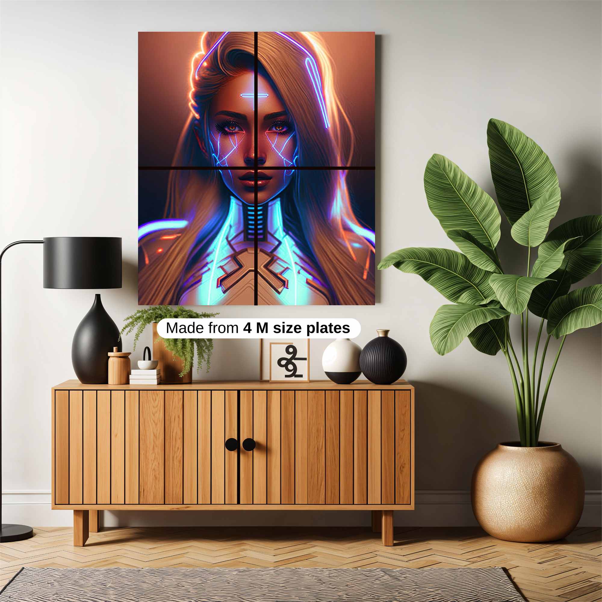 Neon Serenity Safe Wall Magnetic / M