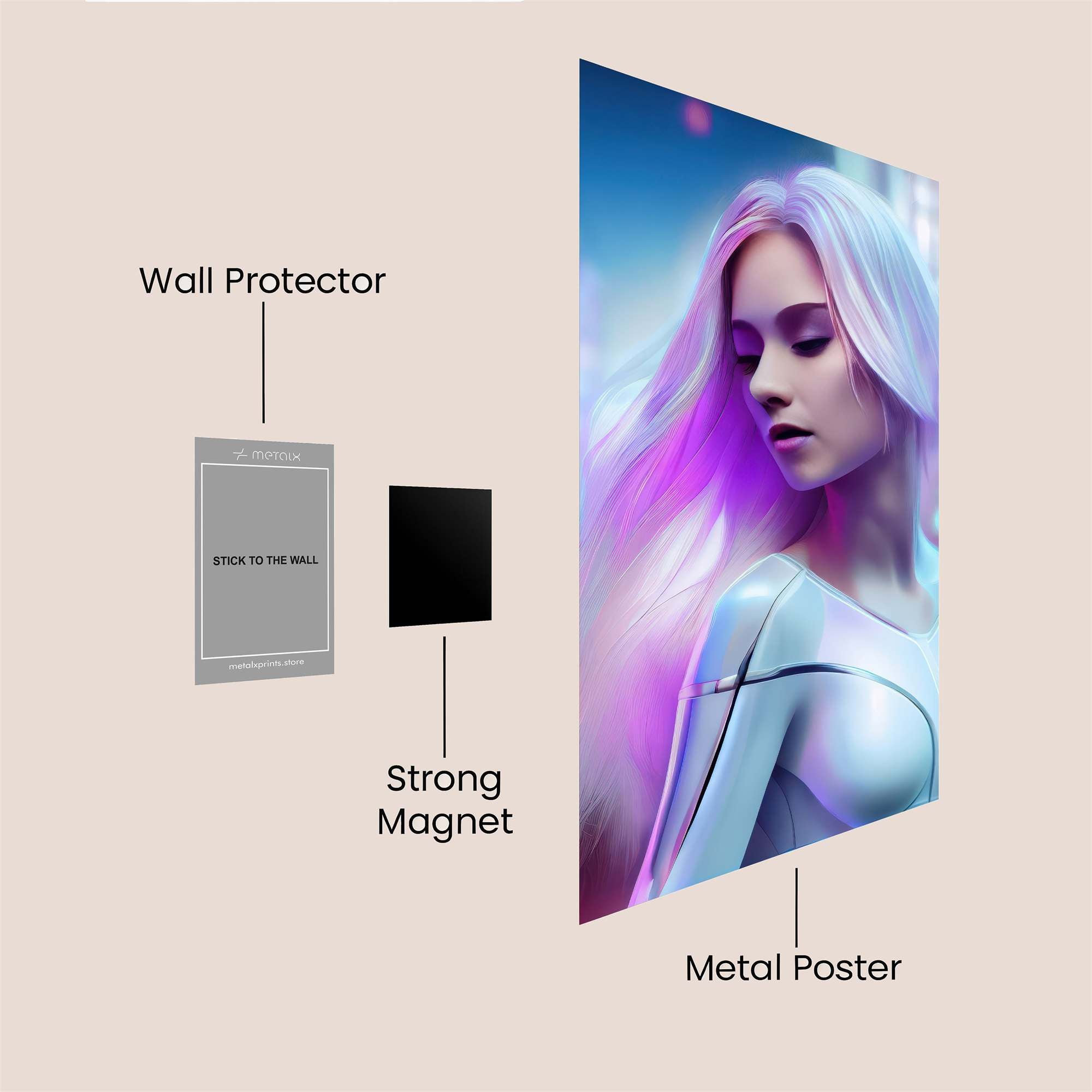 Cyber Enigma Safe Wall Magnetic / M