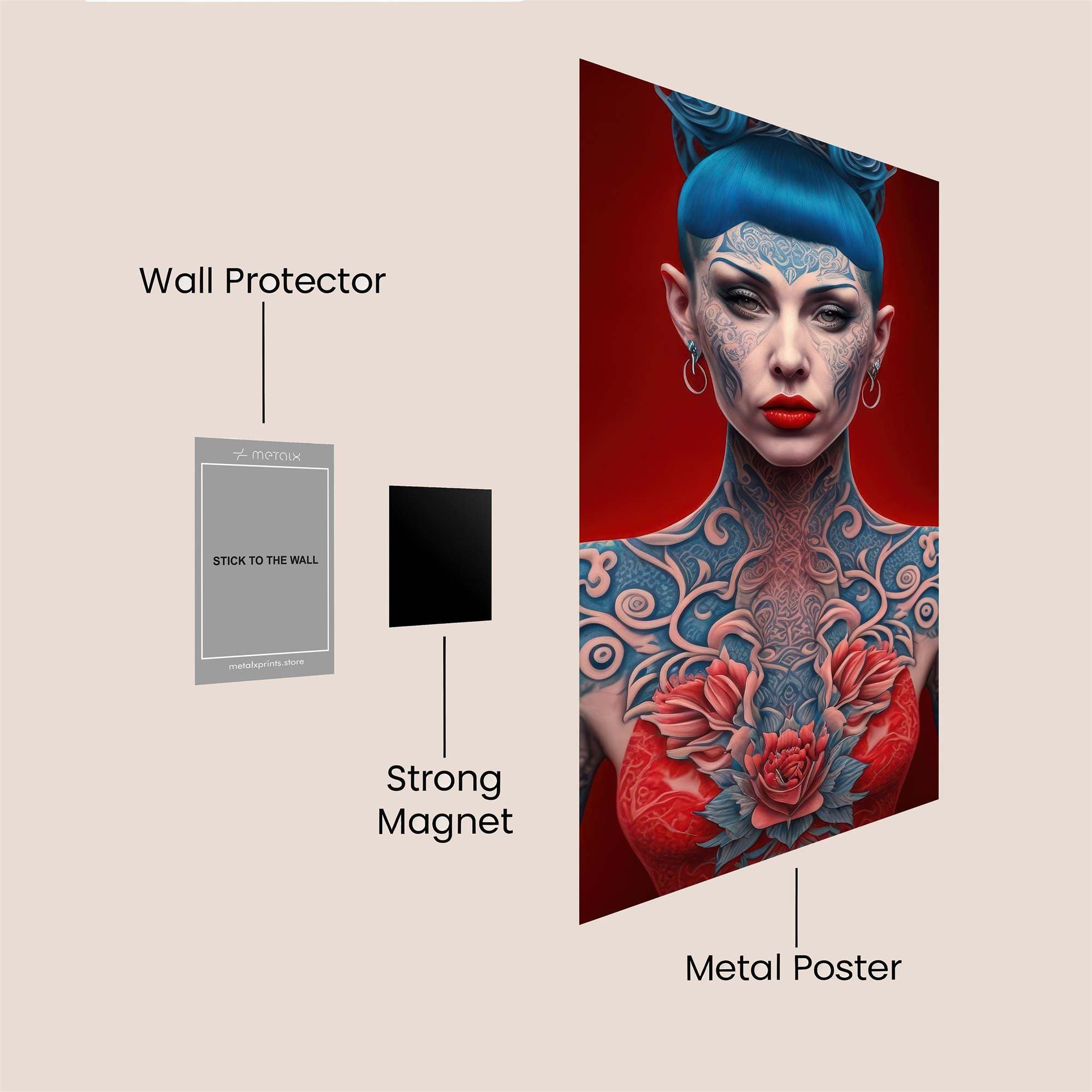 Tattooed Enigma Safe Wall Magnetic / M