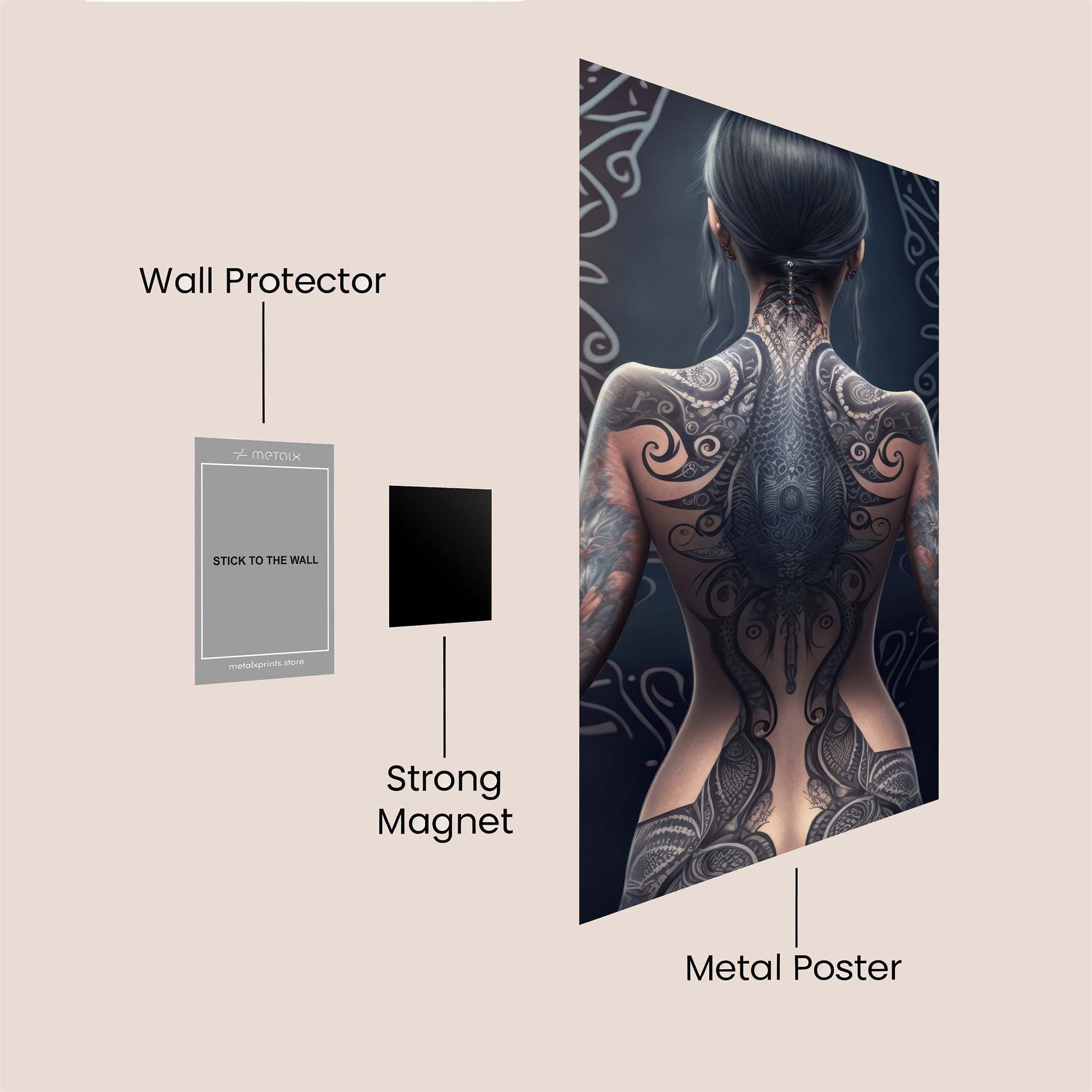 Ink Enigma Safe Wall Magnetic / M