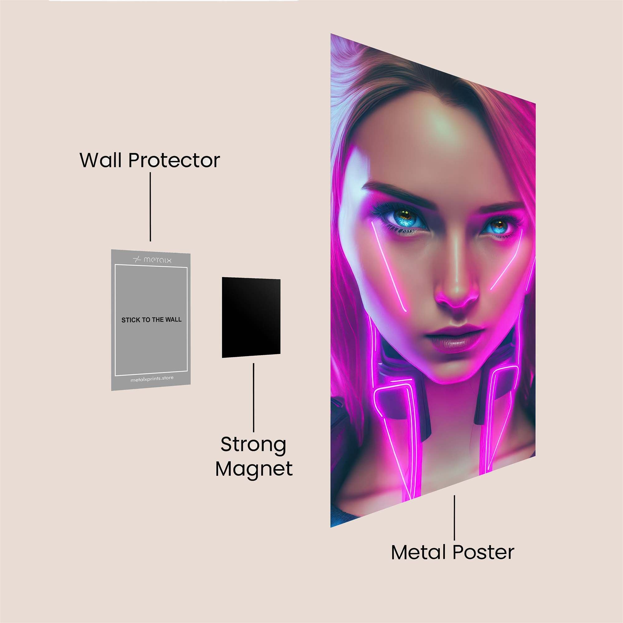 Cyberpunk Enigma Safe Wall Magnetic / M