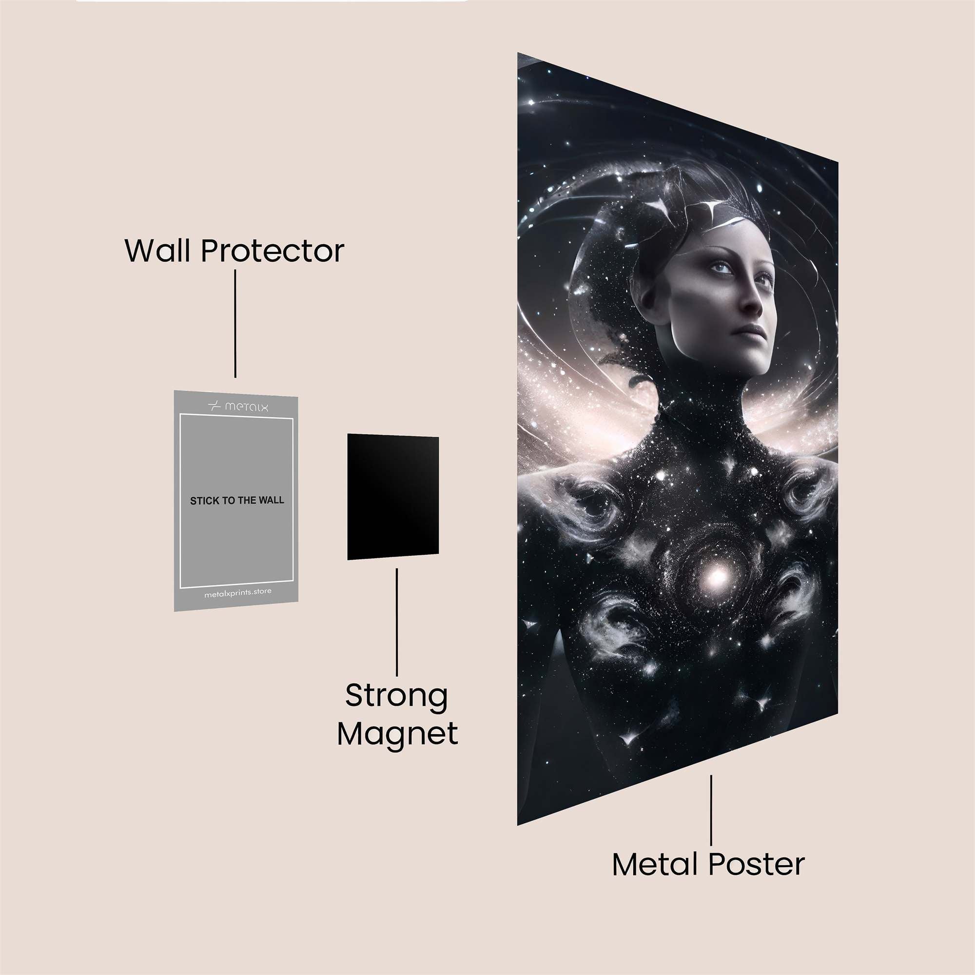 Cosmic Serenity Safe Wall Magnetic / M