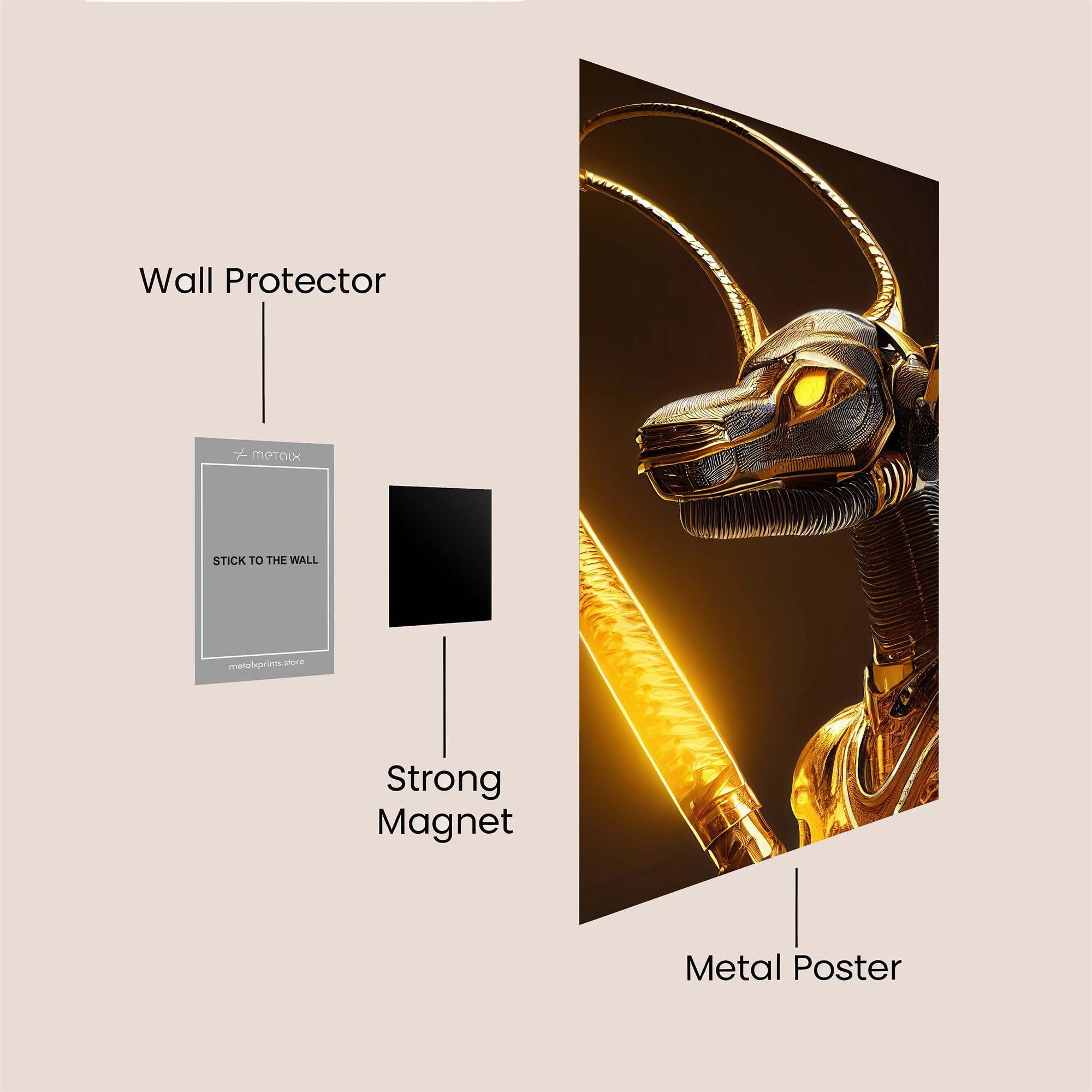 Anubis Radiant Safe Wall Magnetic / M