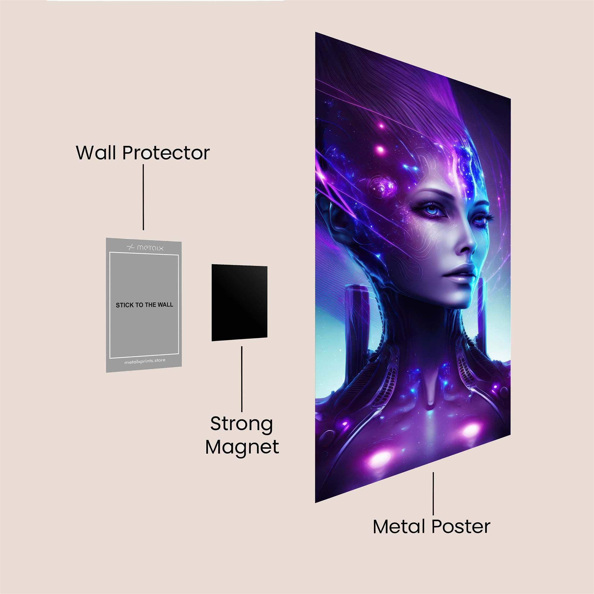 Cosmic Serenity Safe Wall Magnetic / M