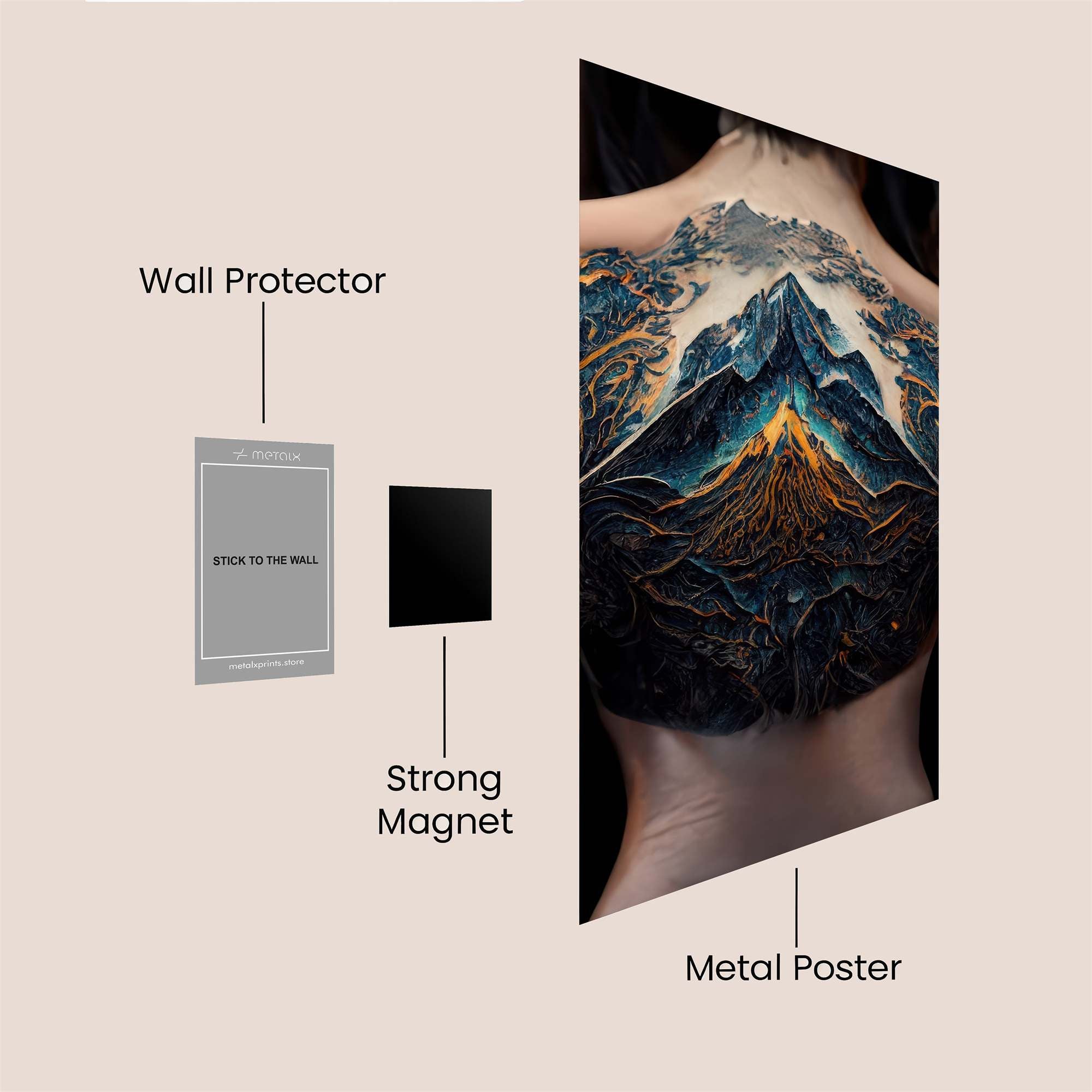 Mountainous Majesty Safe Wall Magnetic / M