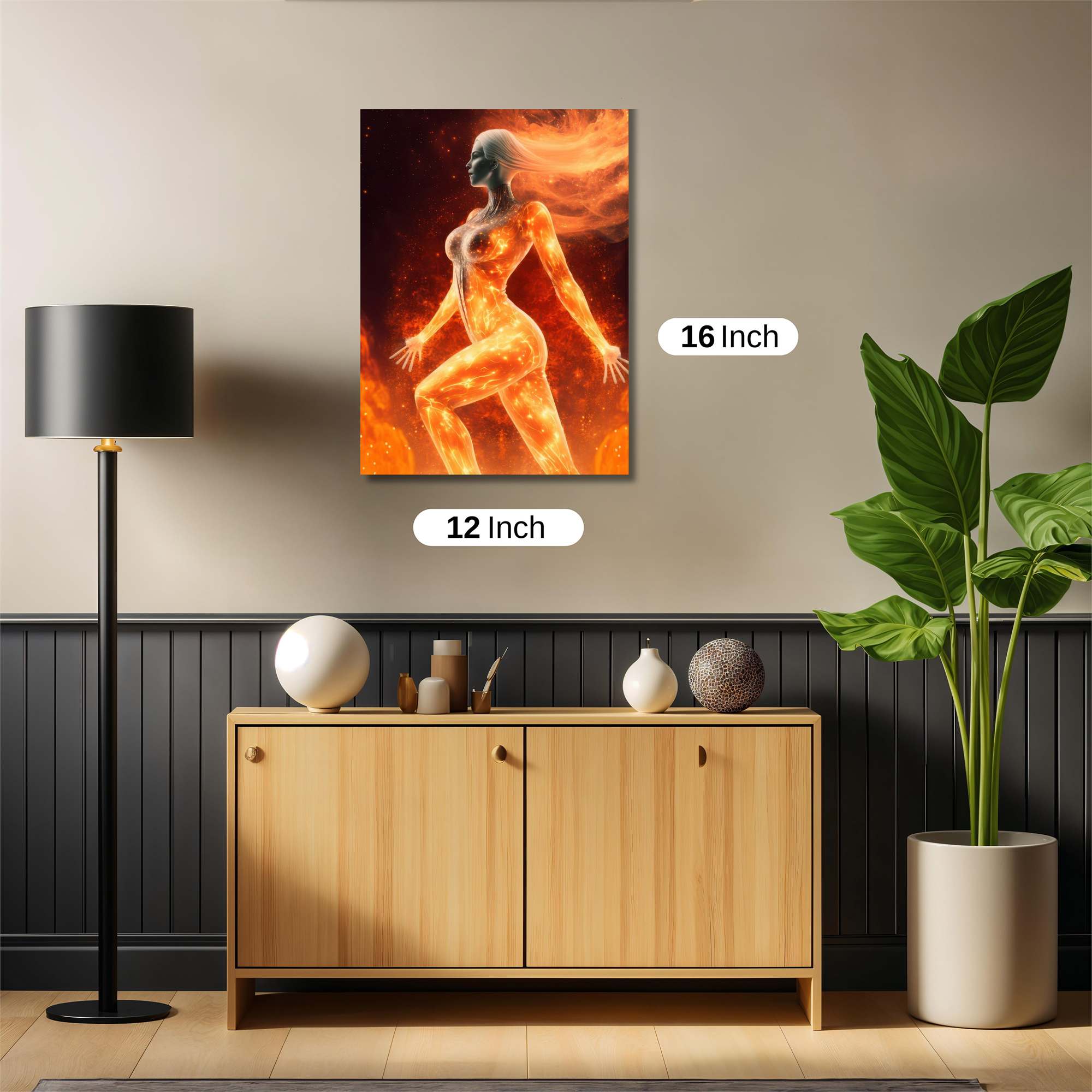 Phoenix Rising Safe Wall Magnetic / M