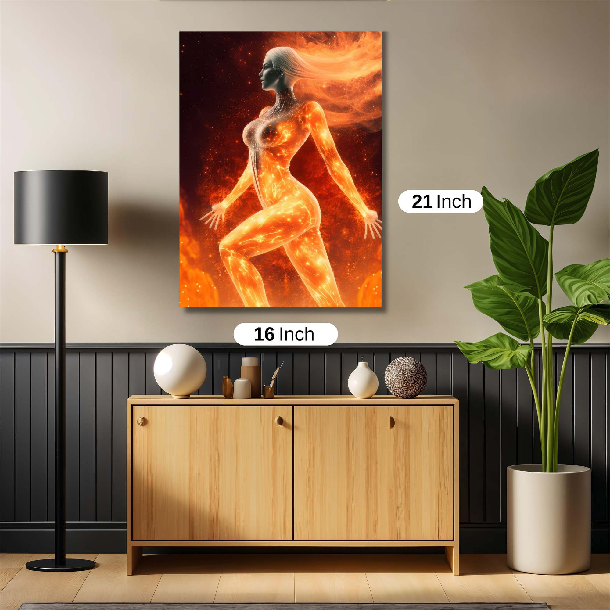 Phoenix Rising Safe Wall Magnetic / M
