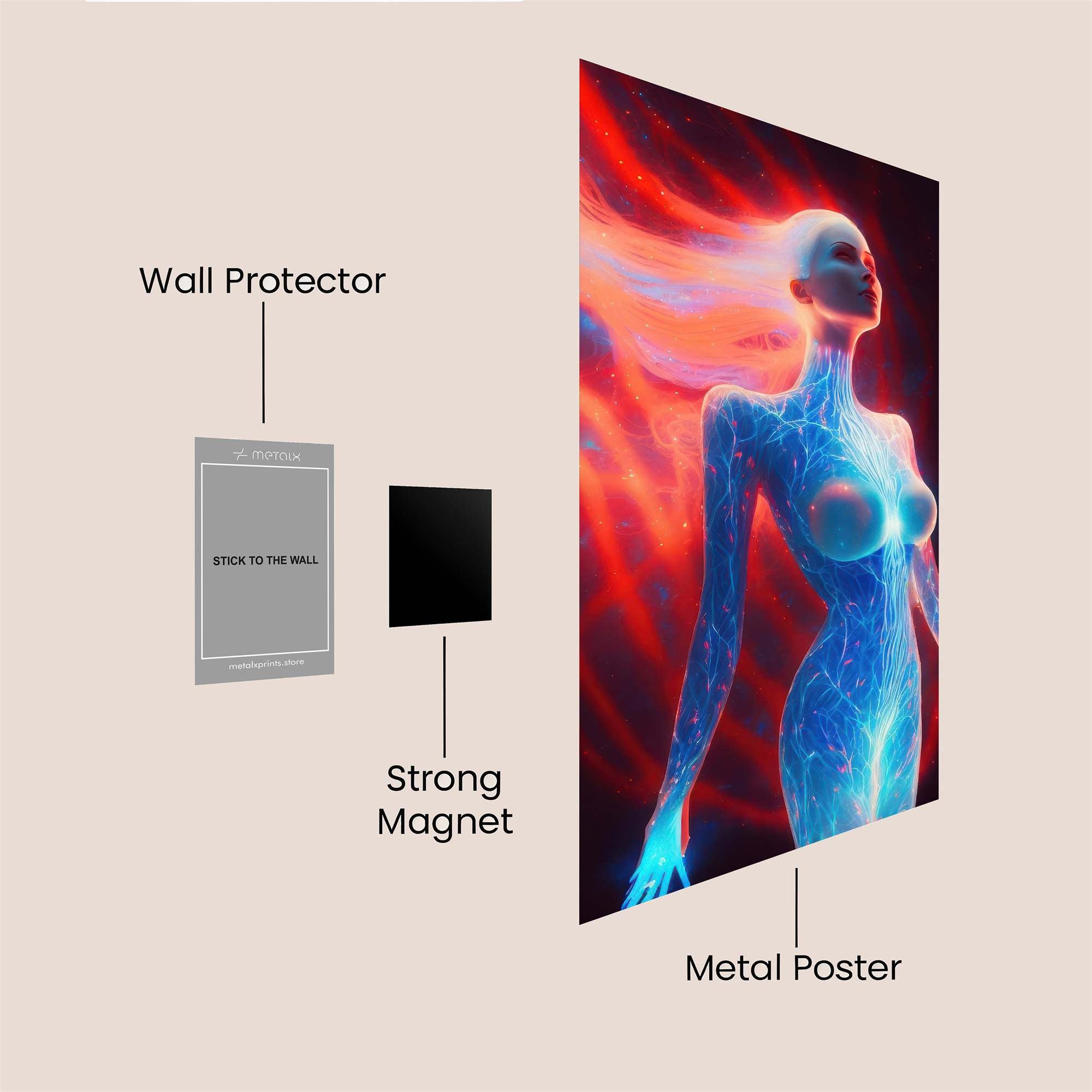 Cosmic Radiance Safe Wall Magnetic / M