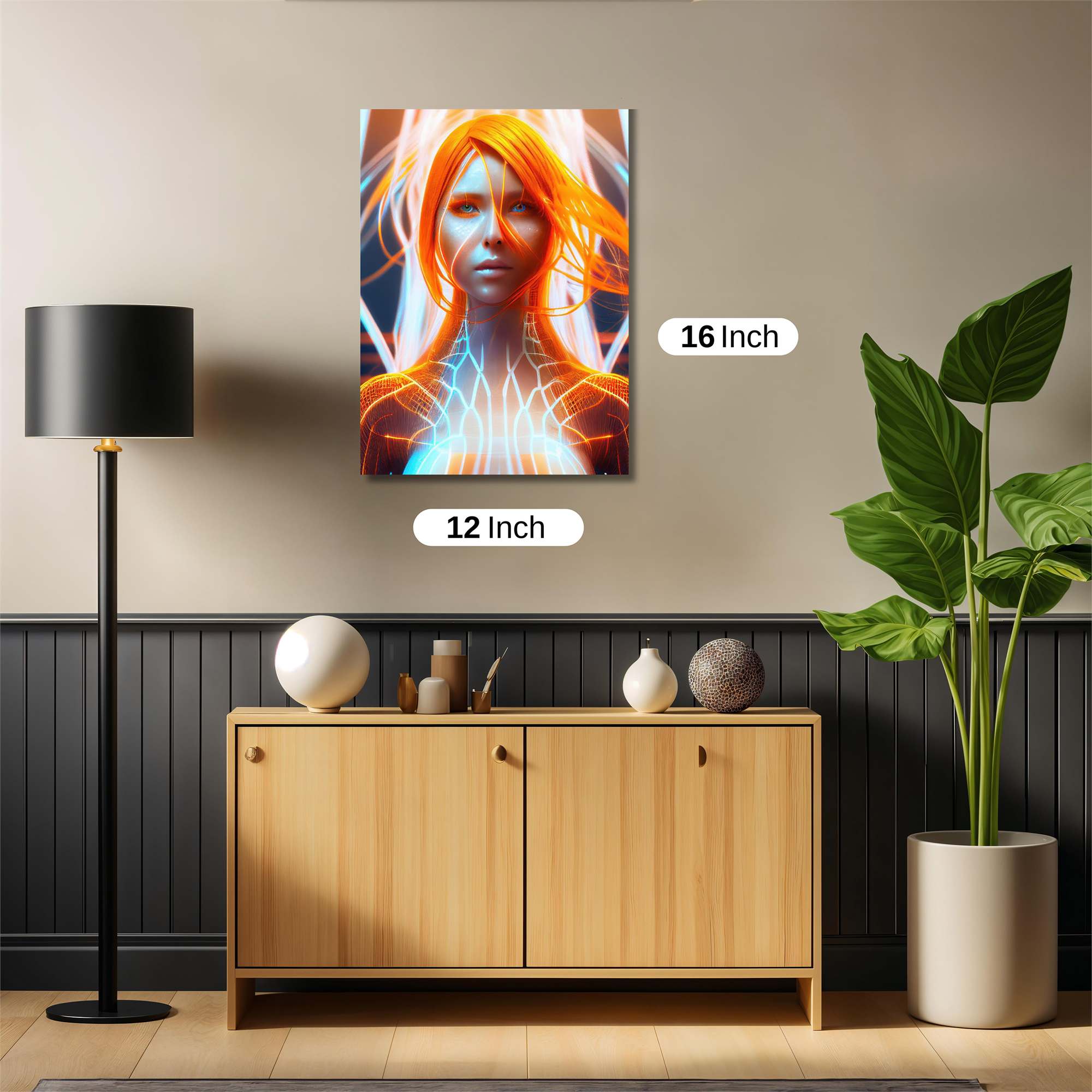 Cyber Serenity Safe Wall Magnetic / M