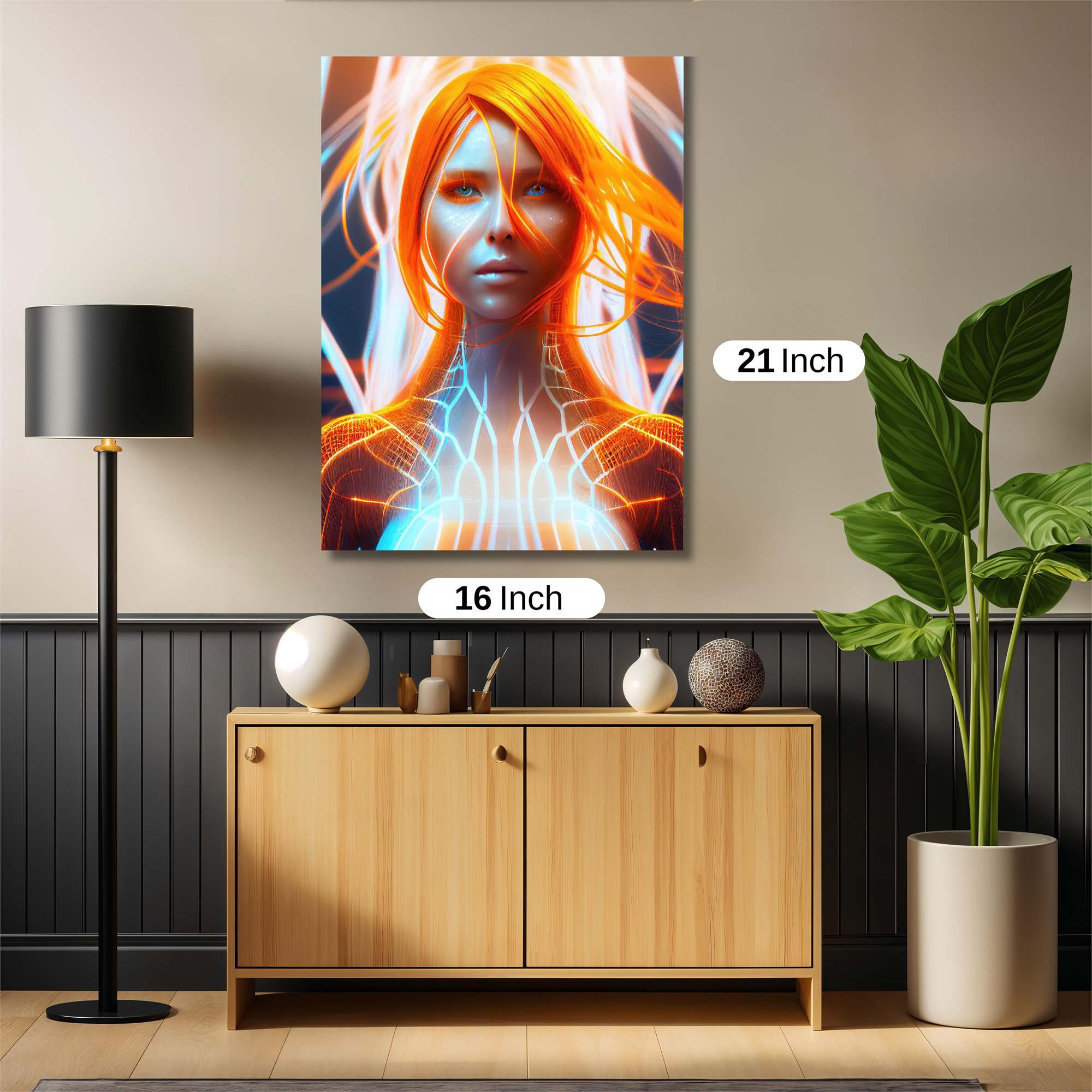 Cyber Serenity Safe Wall Magnetic / M