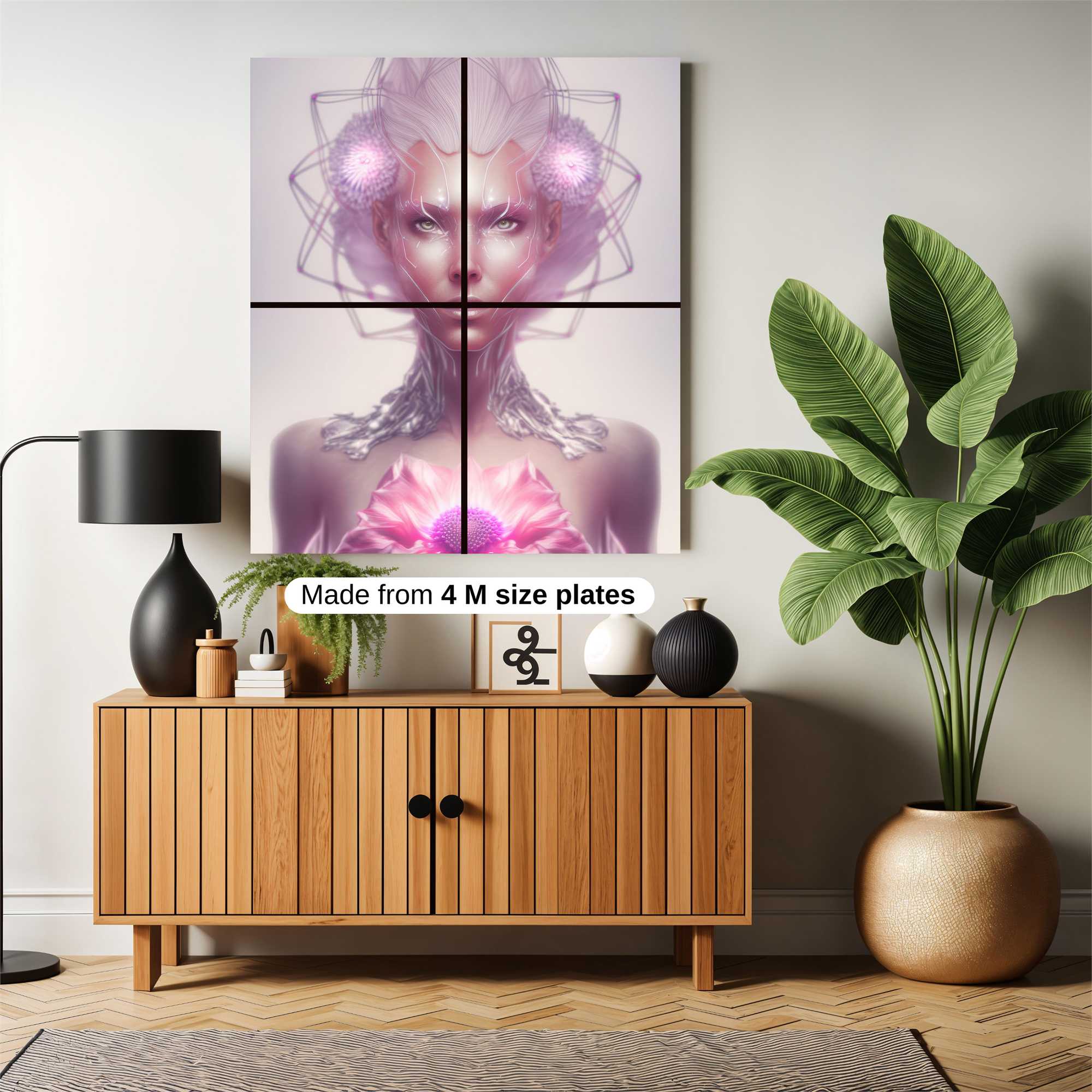 Futuristic Serenity Safe Wall Magnetic / M