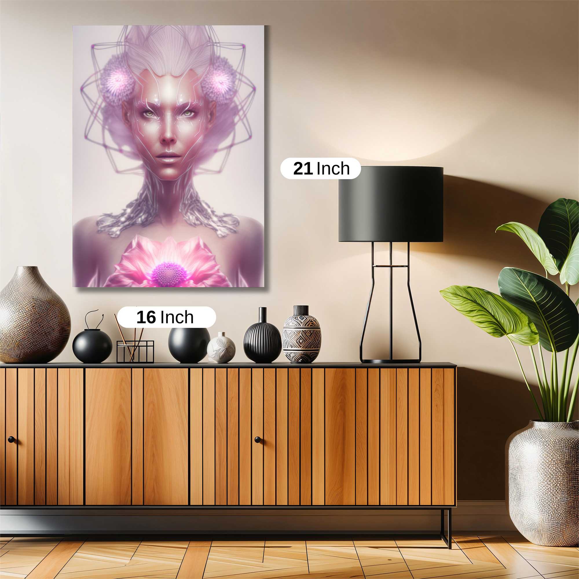 Futuristic Serenity Safe Wall Magnetic / M