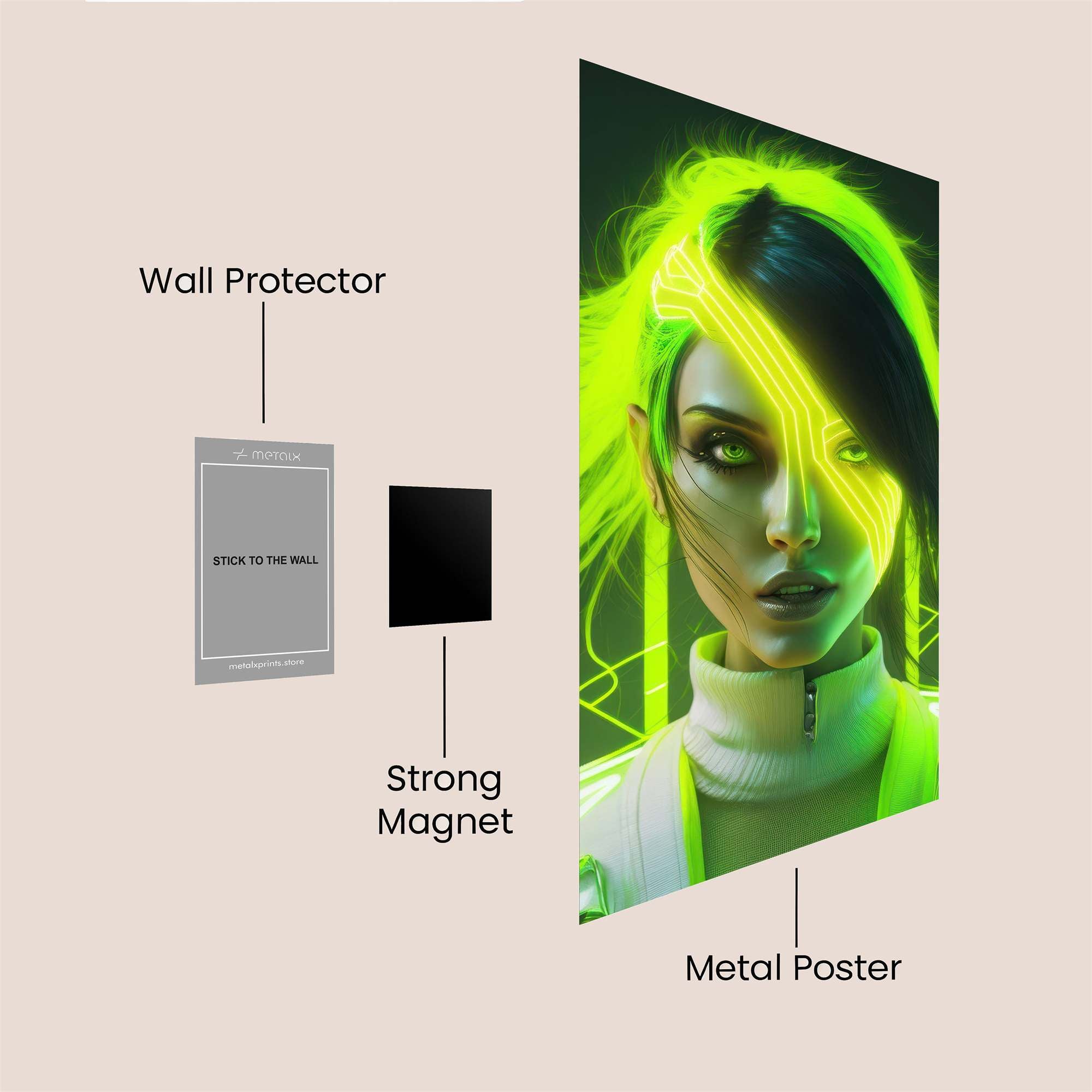 Neon Enigma Safe Wall Magnetic / M
