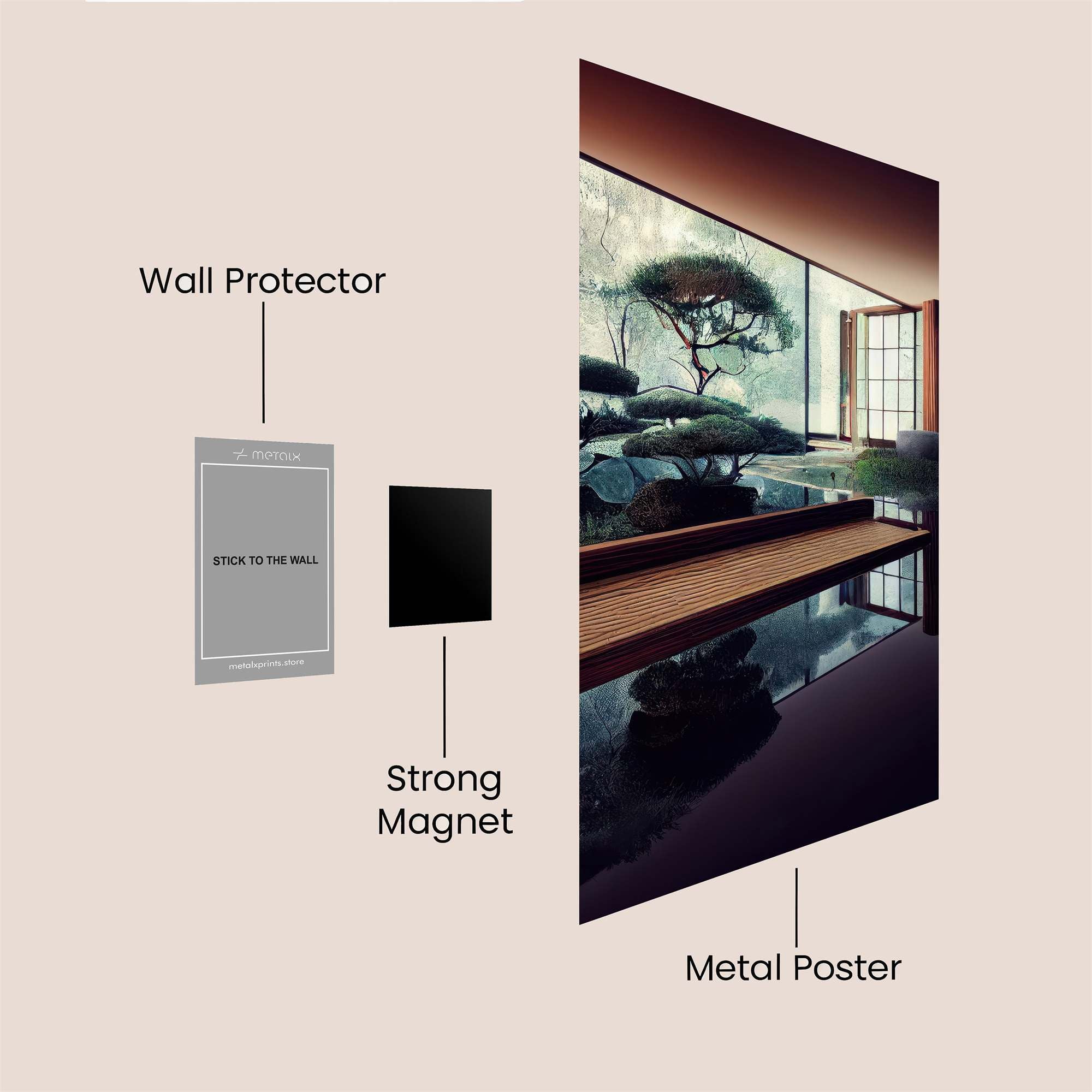 Zen Tranquility Safe Wall Magnetic / M