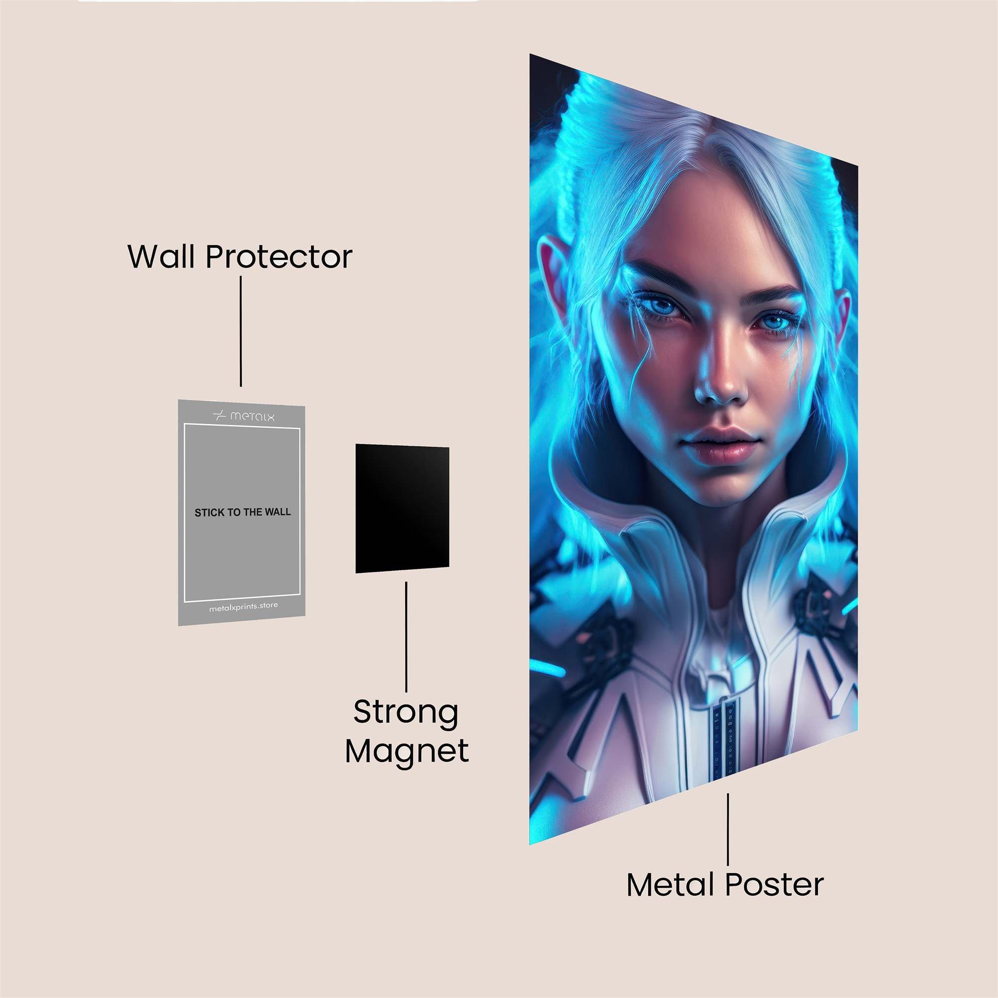 Cyber Enigma Safe Wall Magnetic / M