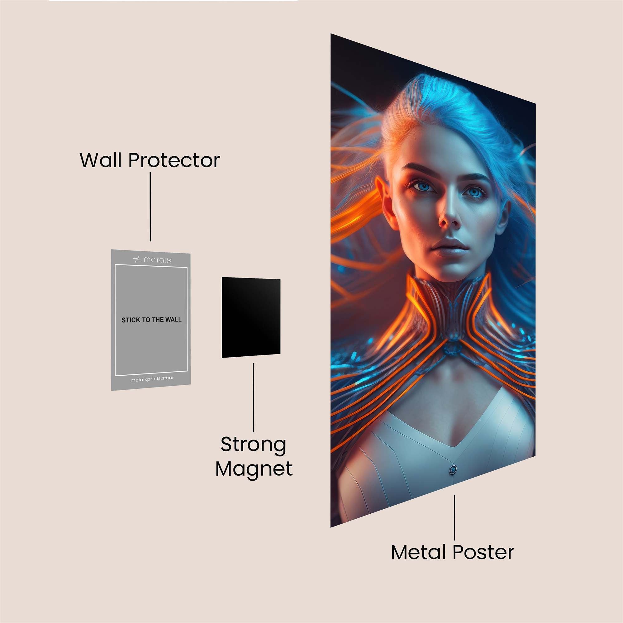 Cyber Enigma Safe Wall Magnetic / M