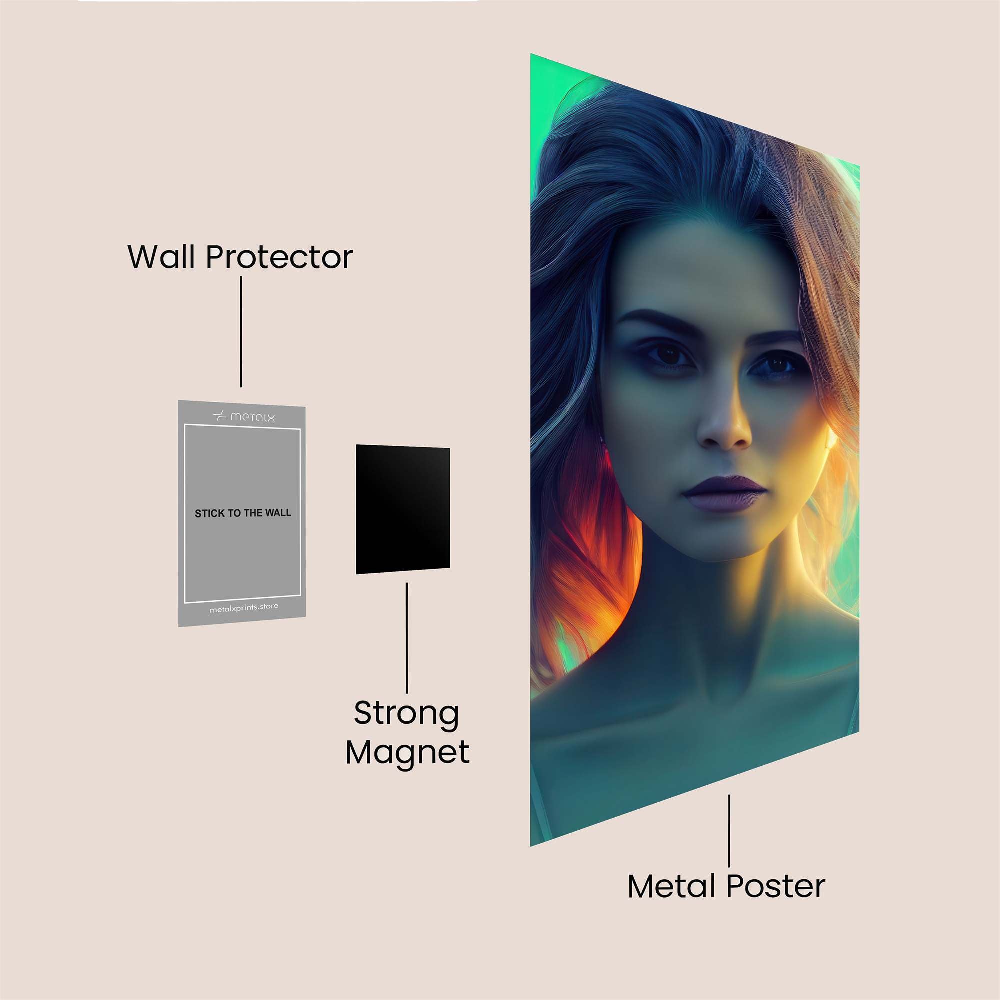 Mystic Aura Safe Wall Magnetic / M
