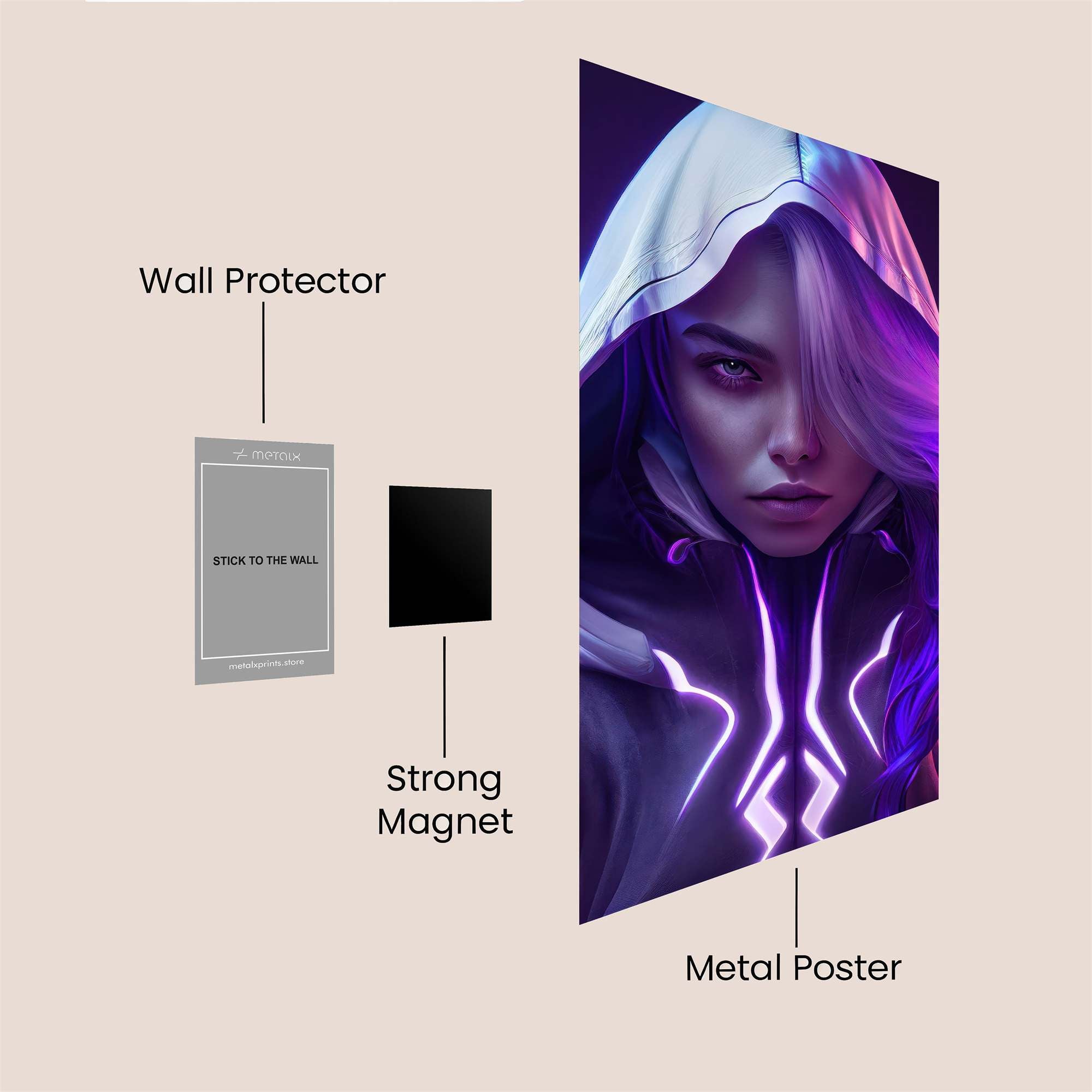 Cyber Enigma Safe Wall Magnetic / M