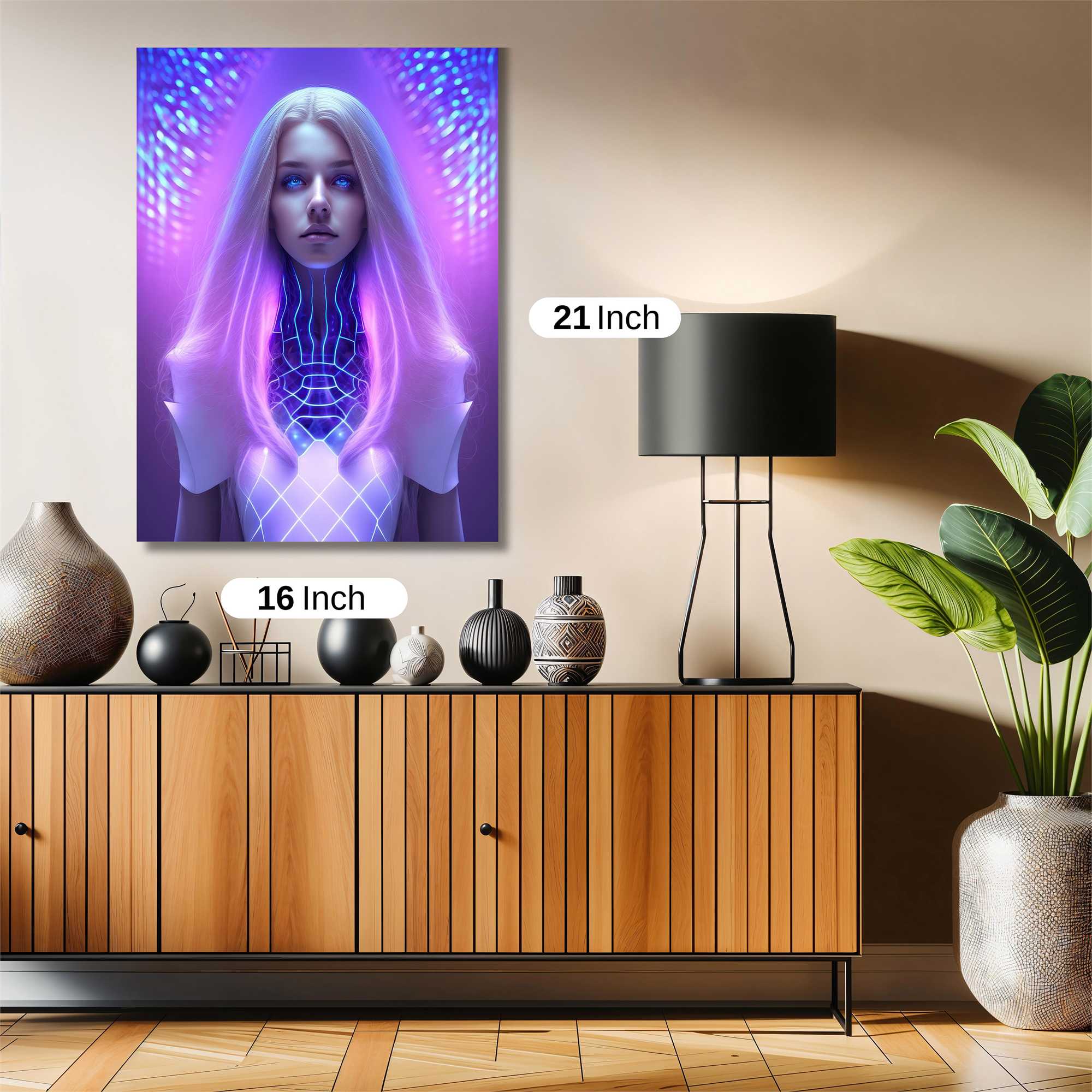 Neon Serenity Safe Wall Magnetic / M