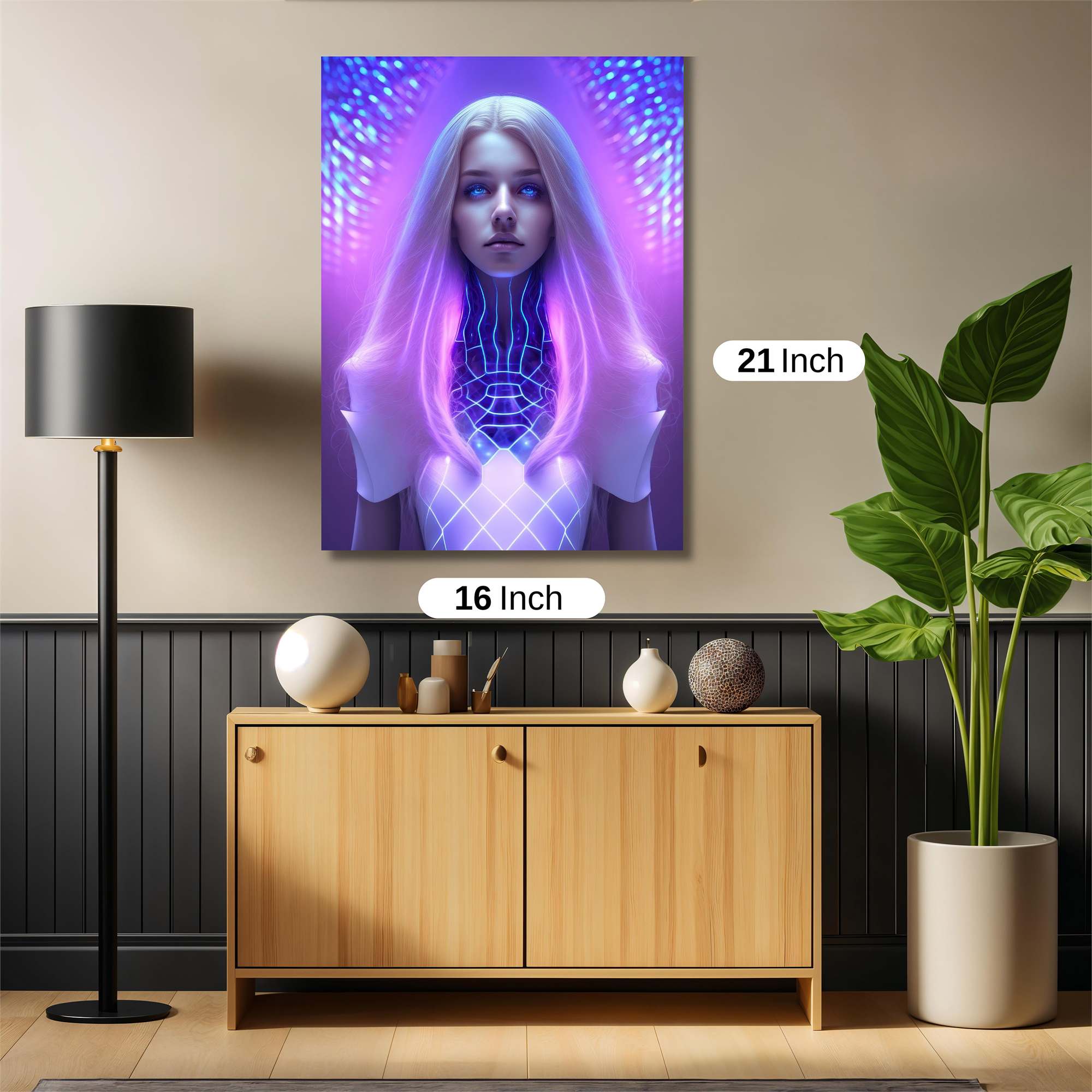 Neon Serenity Safe Wall Magnetic / M