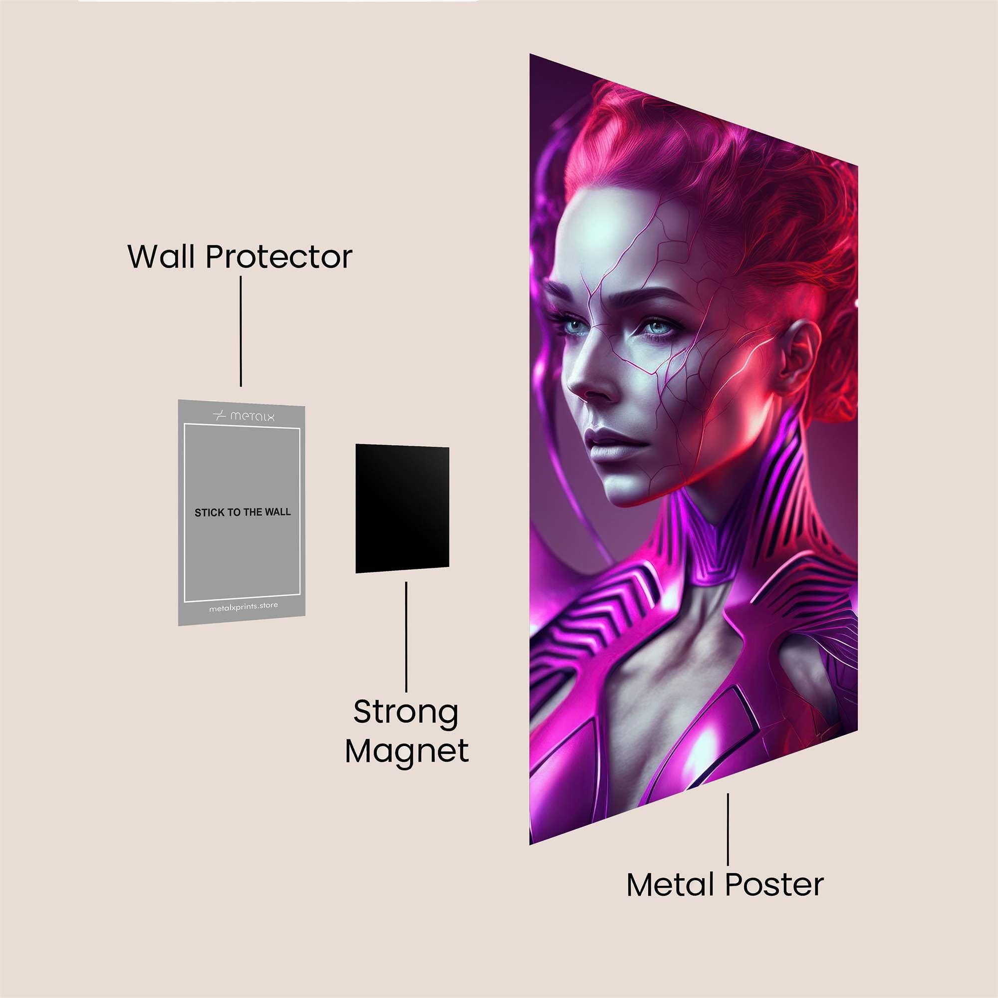 Neon Empress Safe Wall Magnetic / M