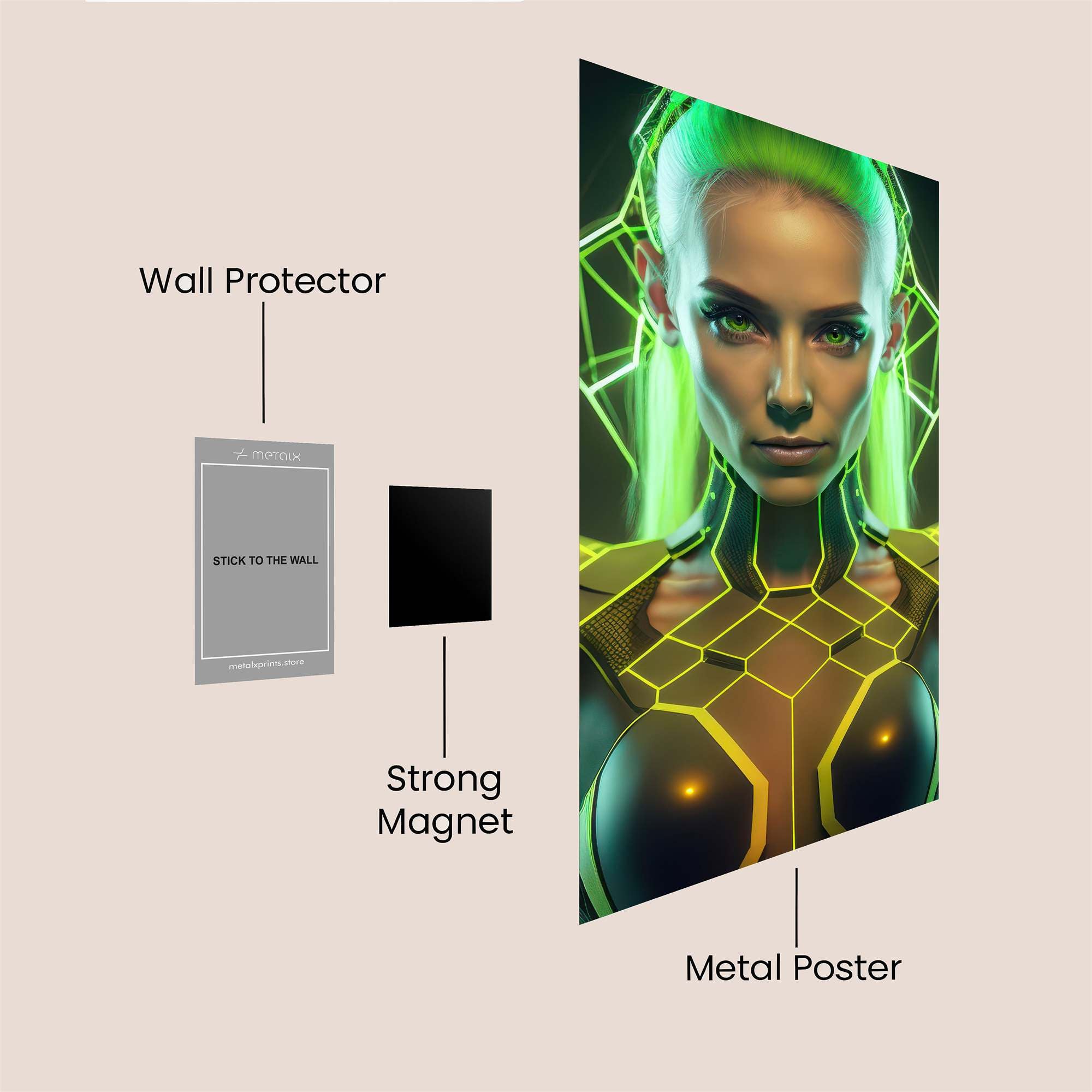 Neon Guardian Safe Wall Magnetic / M