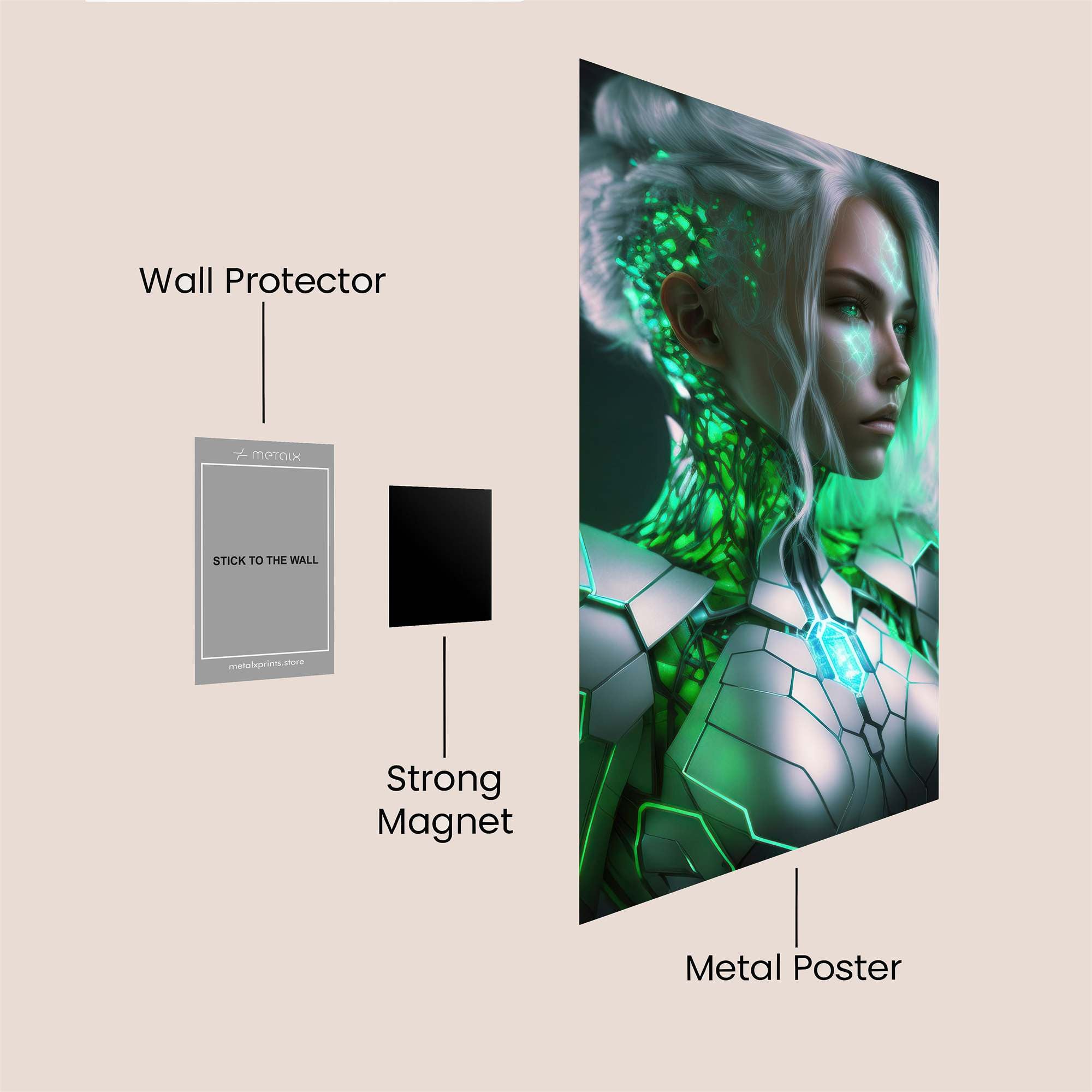 Cyber Enigma Safe Wall Magnetic / M