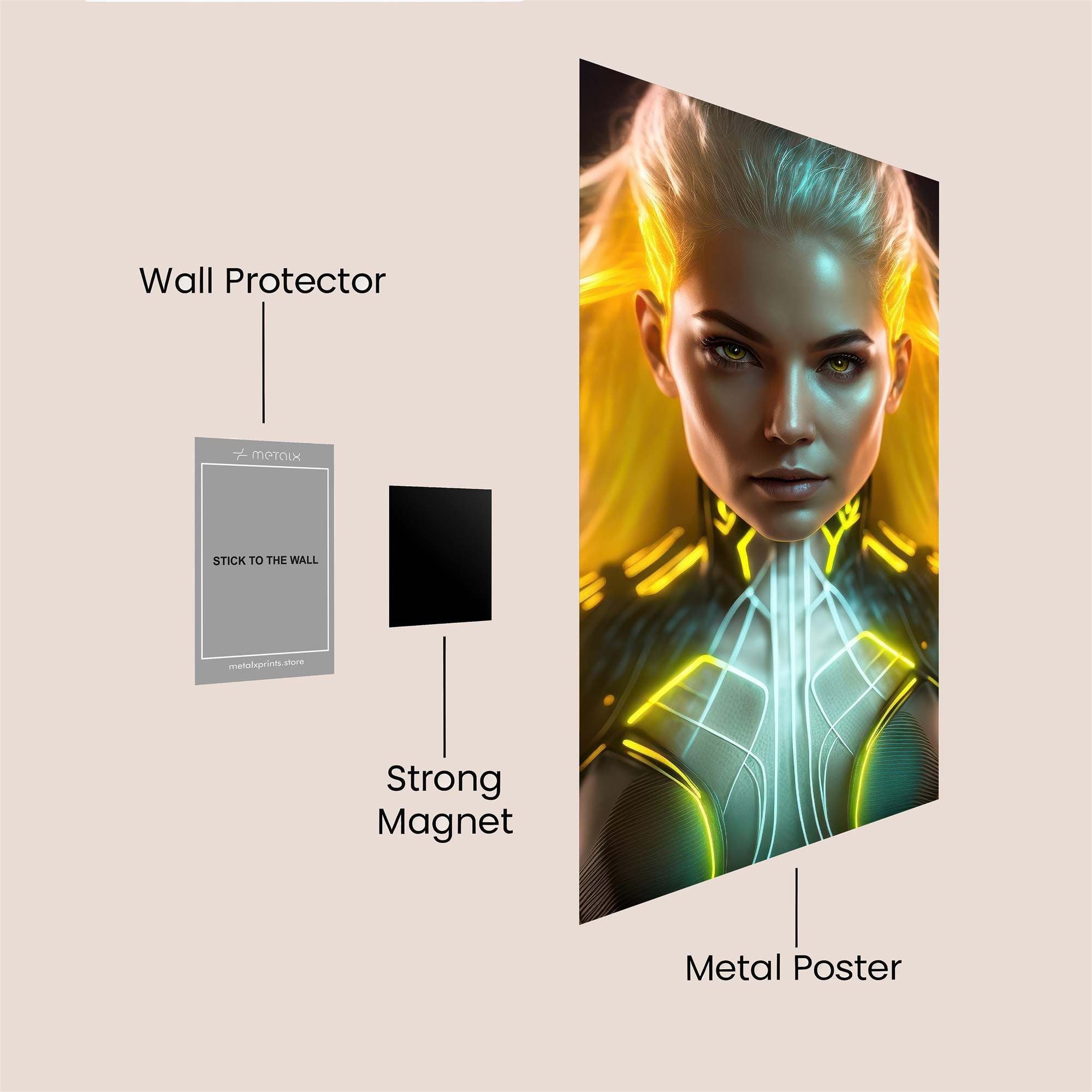 Neon Enigma Safe Wall Magnetic / M