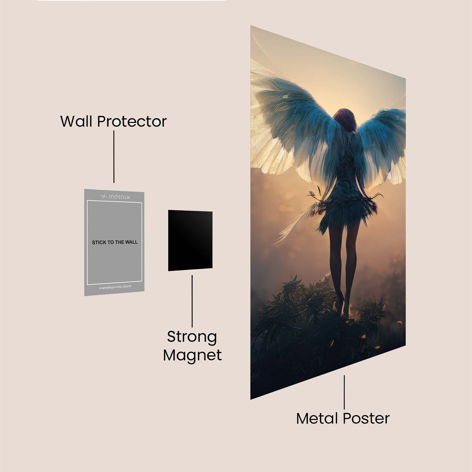 Angel Serenity Safe Wall Magnetic / M