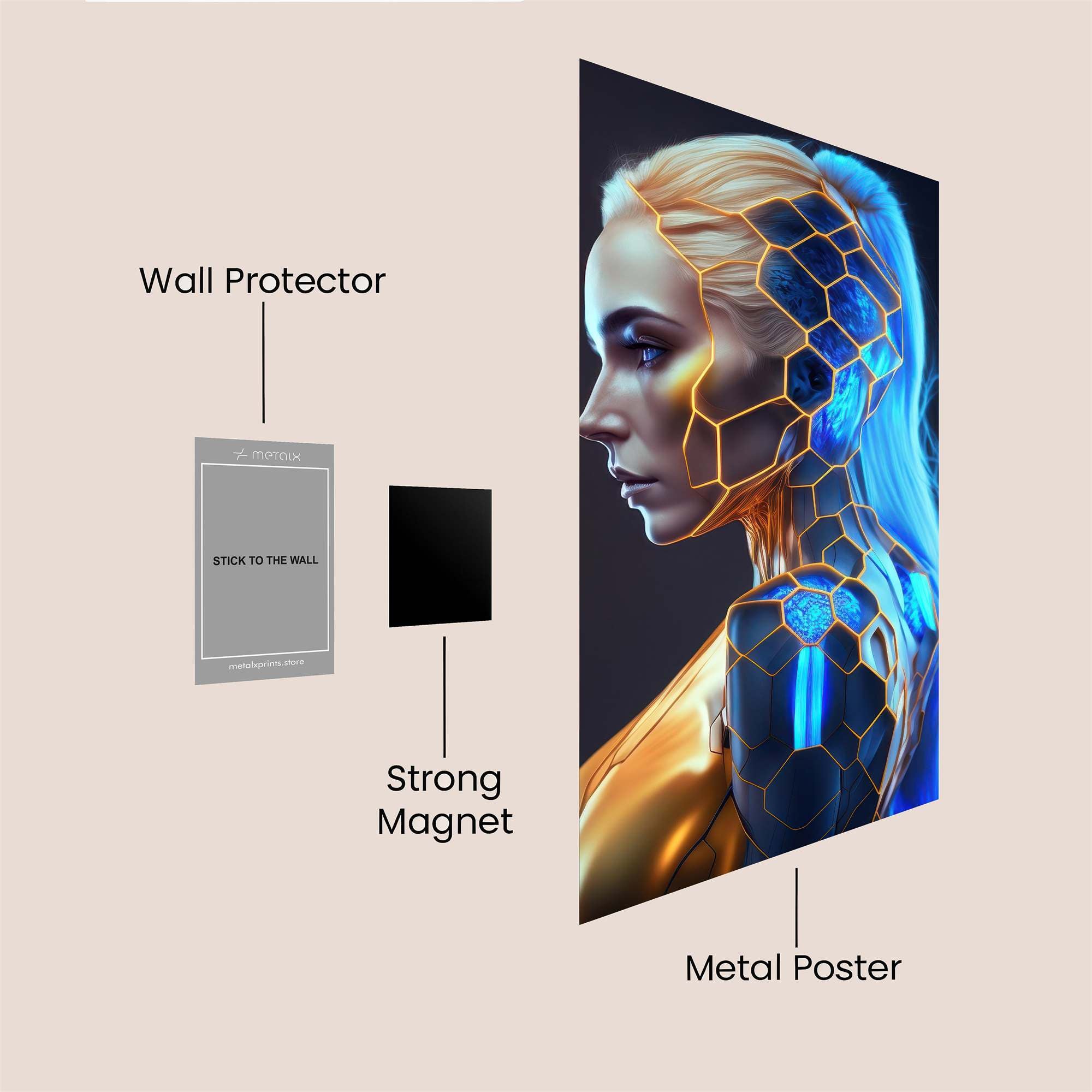 Cyber Enigma Safe Wall Magnetic / M