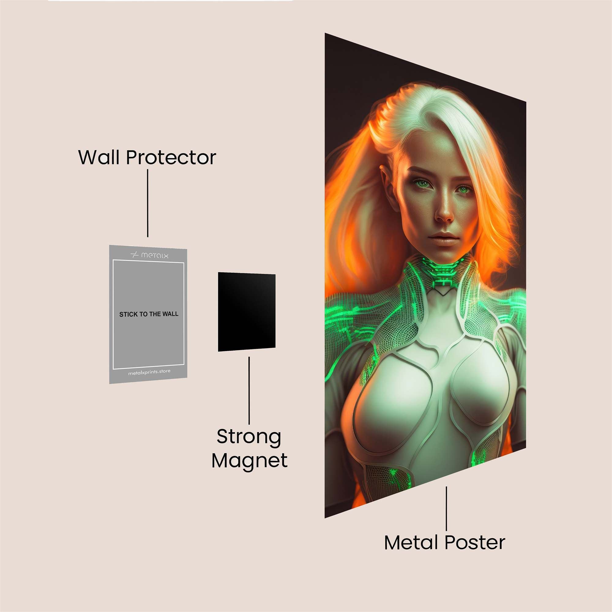 Neon Enigma Safe Wall Magnetic / M