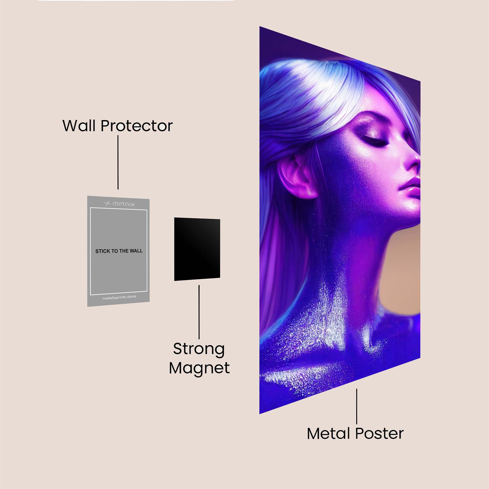 Luminous Serenity Safe Wall Magnetic / M