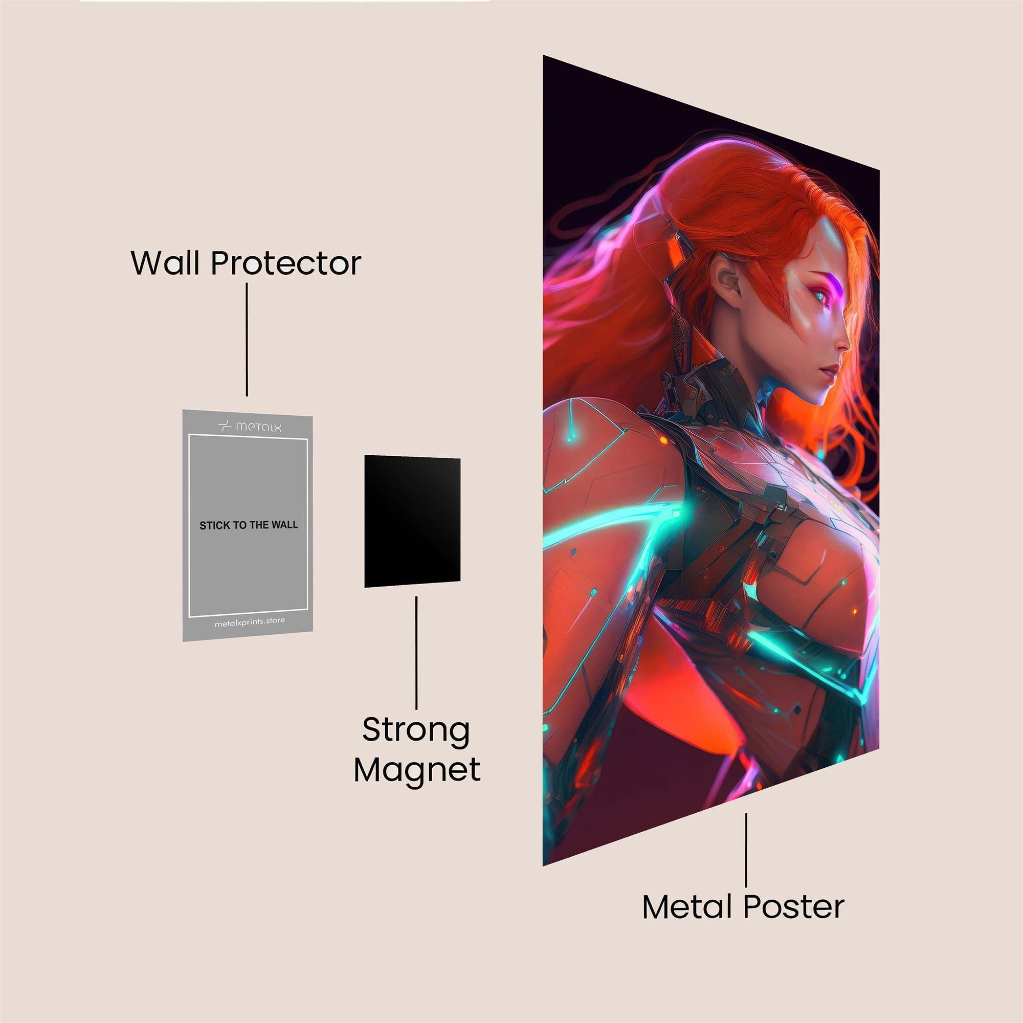 Cyber Enigma Safe Wall Magnetic / M