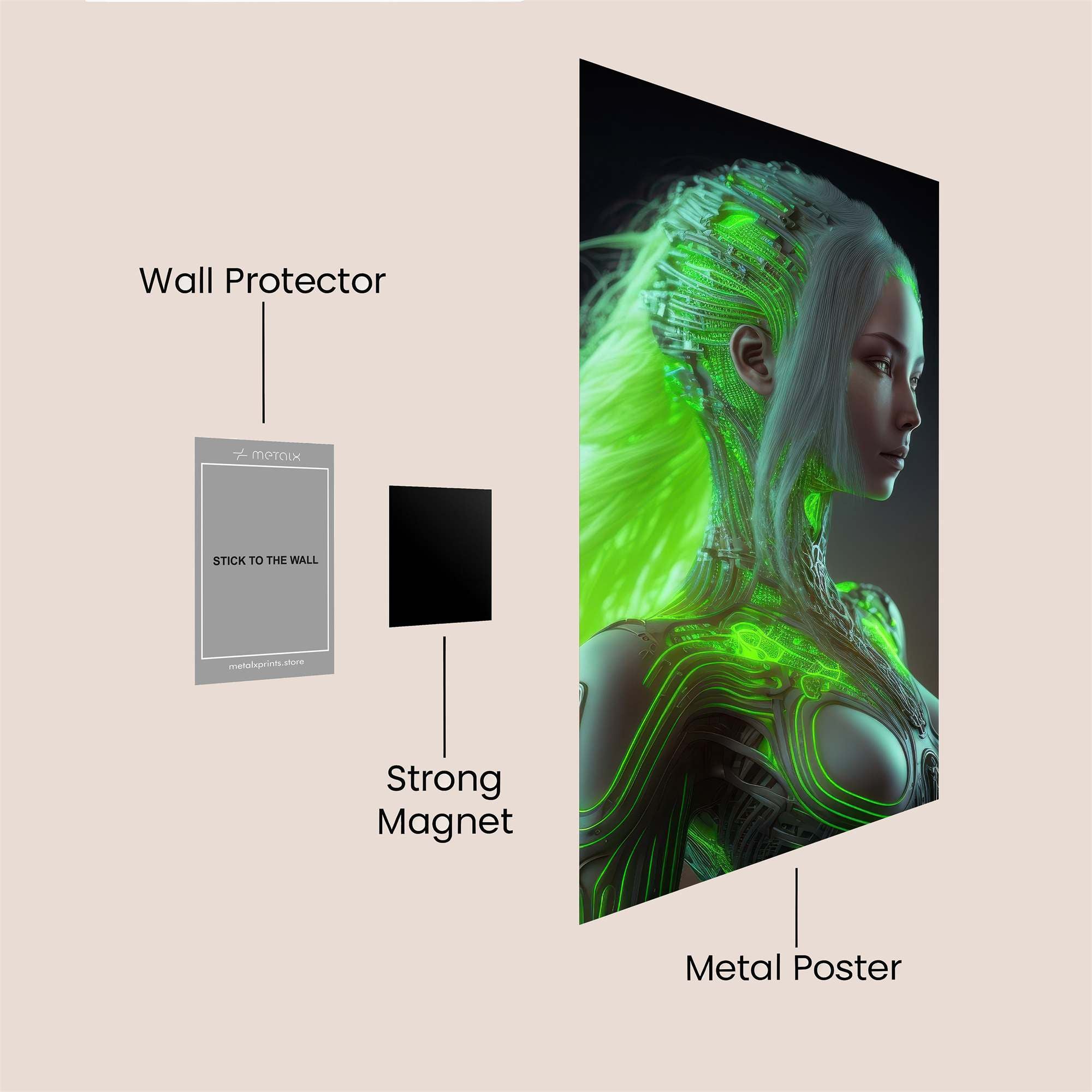 Cyber Enchantress Safe Wall Magnetic / M