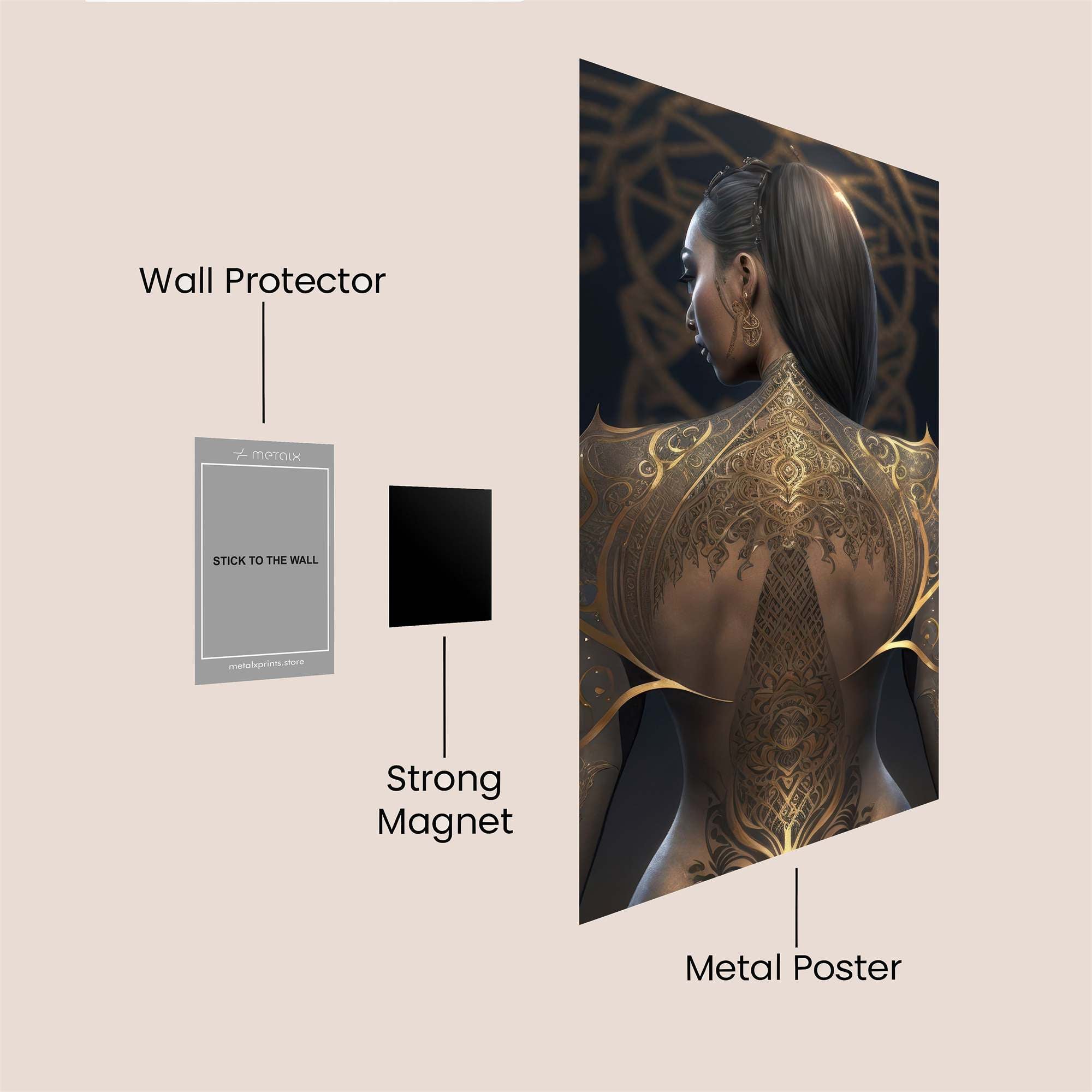 Ink Enigma Safe Wall Magnetic / M