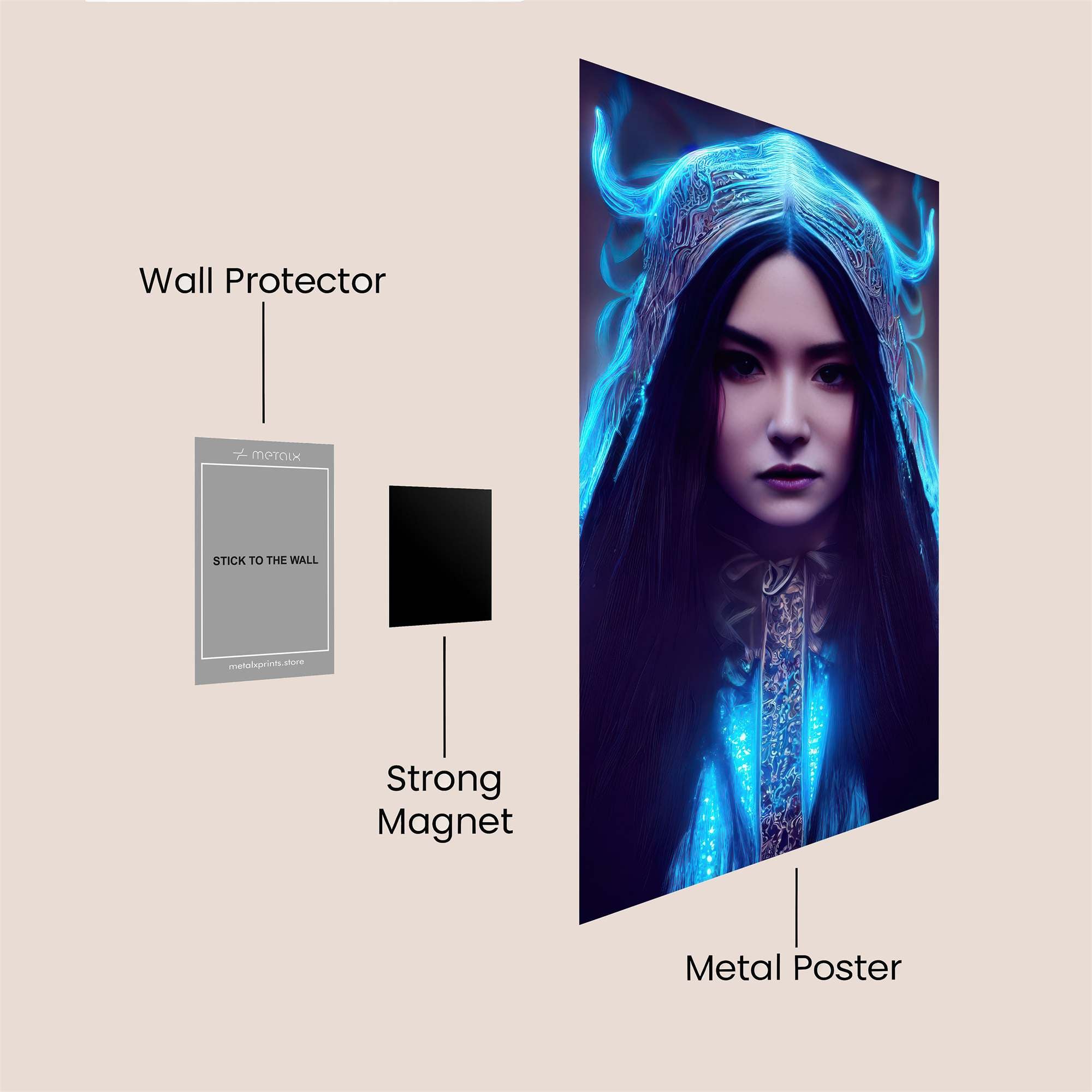Mystic Aura Safe Wall Magnetic / M