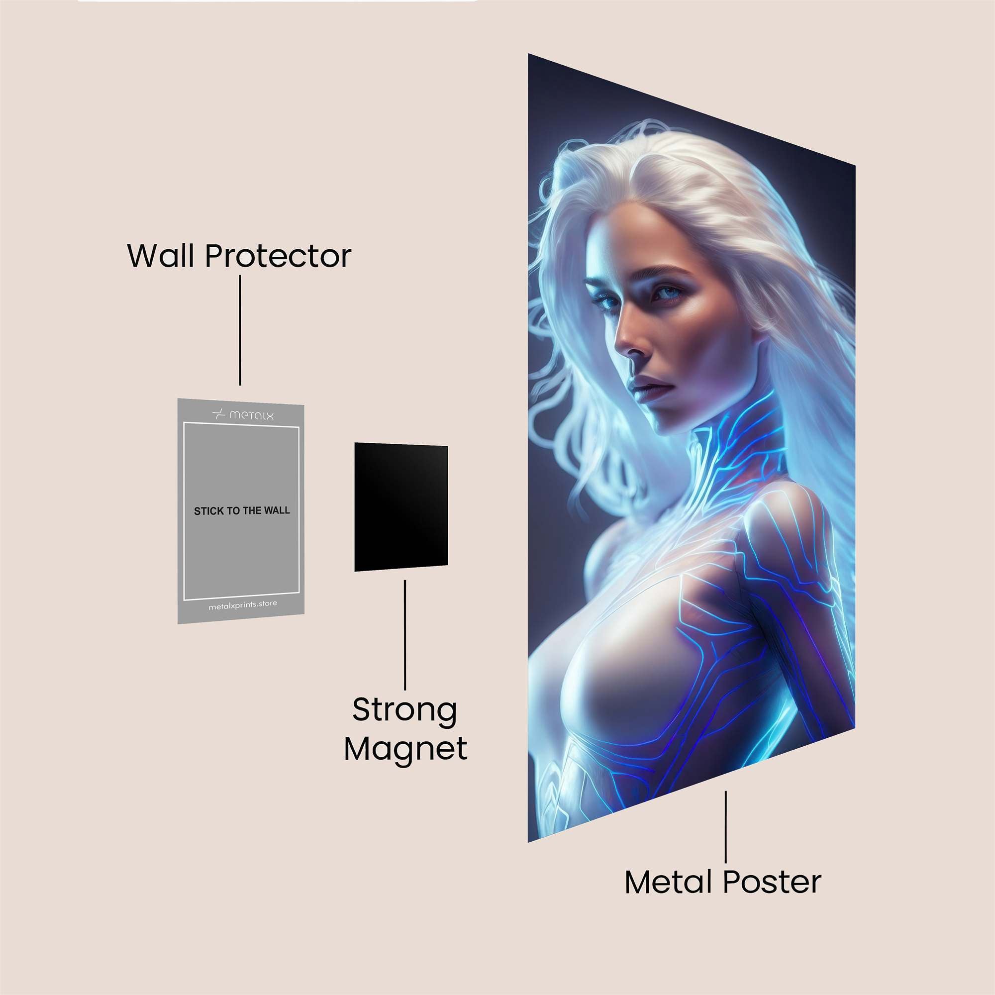 Cyber Enigma Safe Wall Magnetic / M