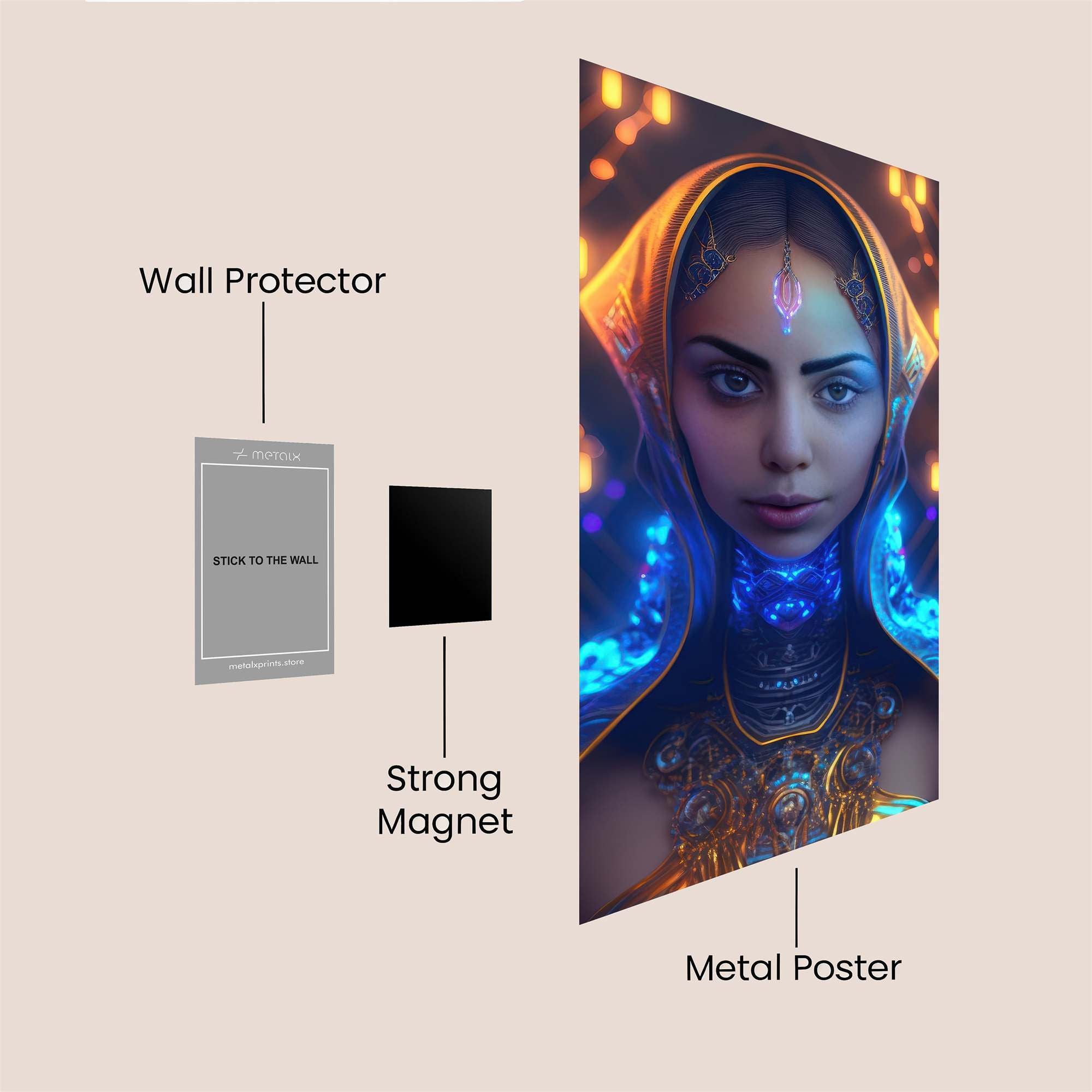 Mystic Glow Safe Wall Magnetic / M