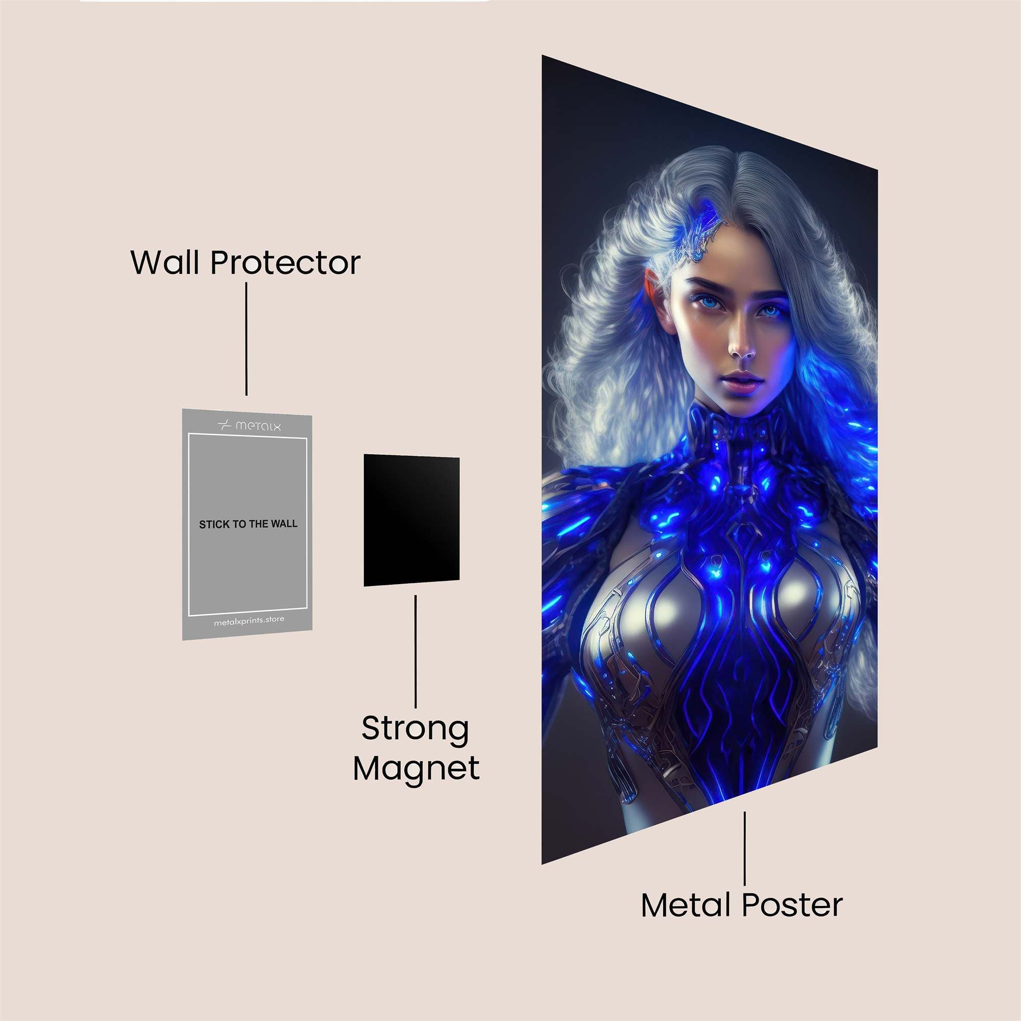 Cyber Enchantress Safe Wall Magnetic / M