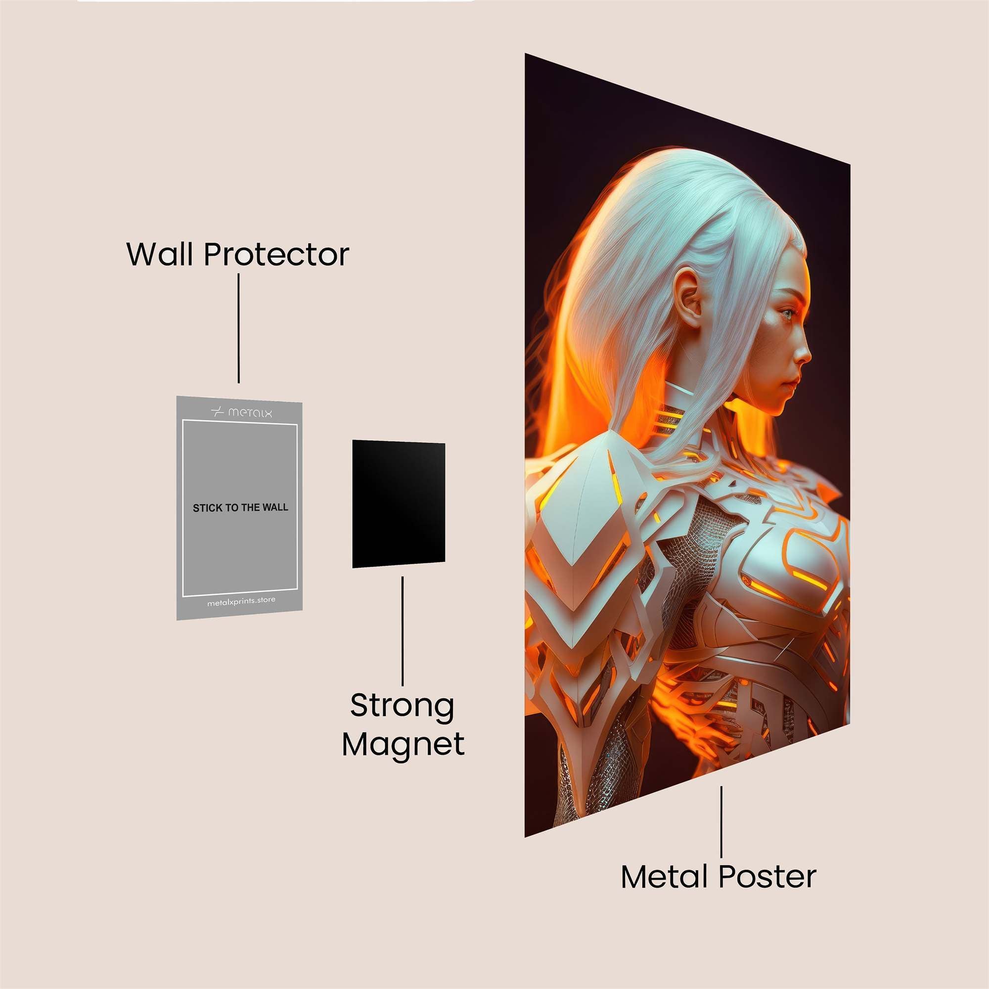 Cyber Enigma Safe Wall Magnetic / M