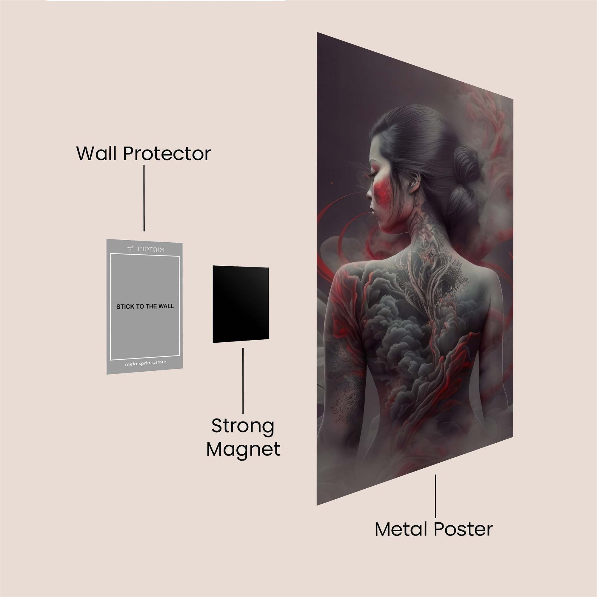 Ink Enigma Safe Wall Magnetic / M