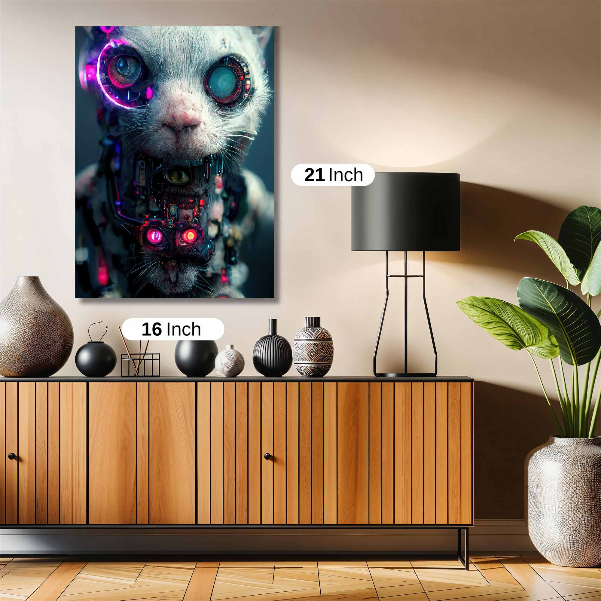 Cyber Cat Safe Wall Magnetic / M