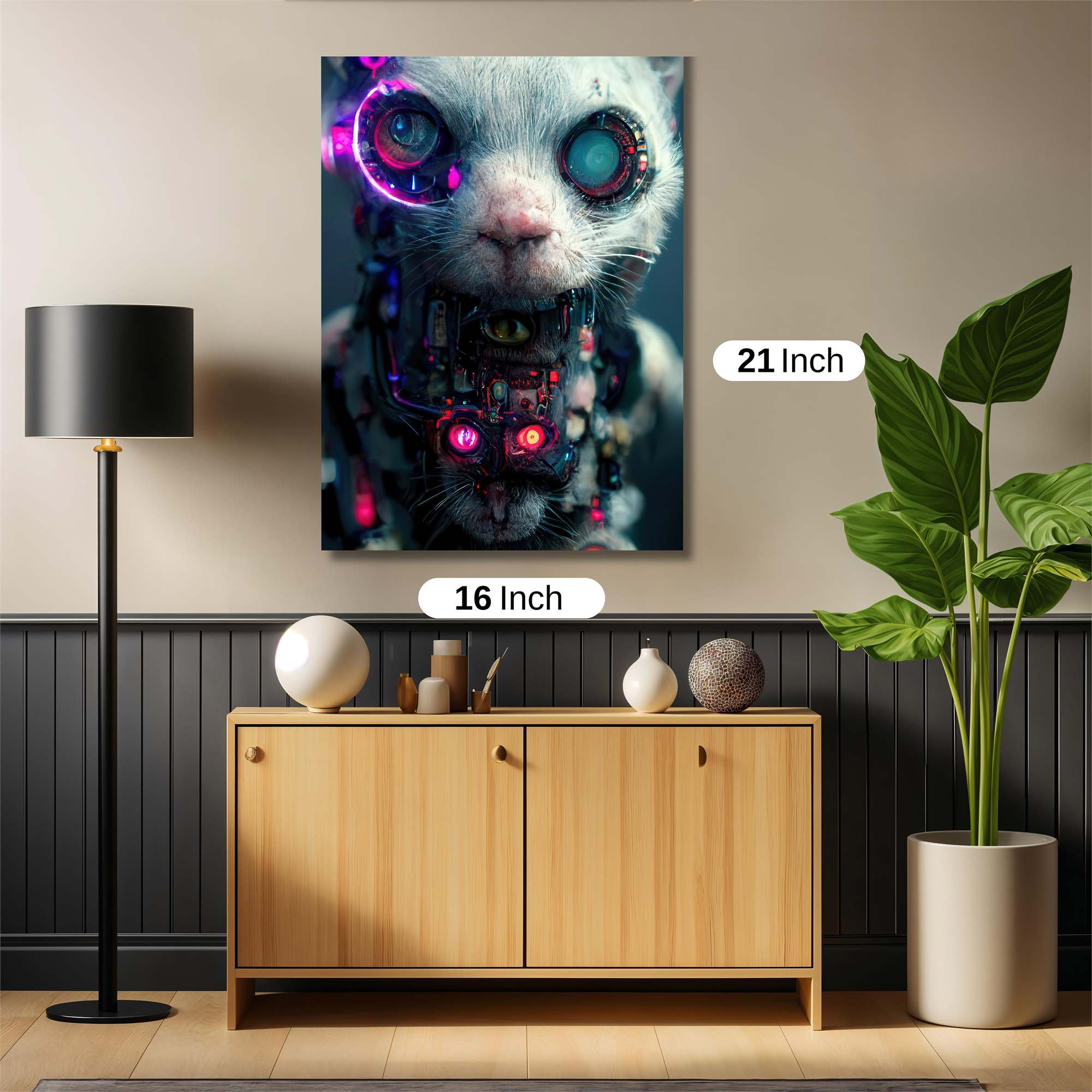 Cyber Cat Safe Wall Magnetic / M