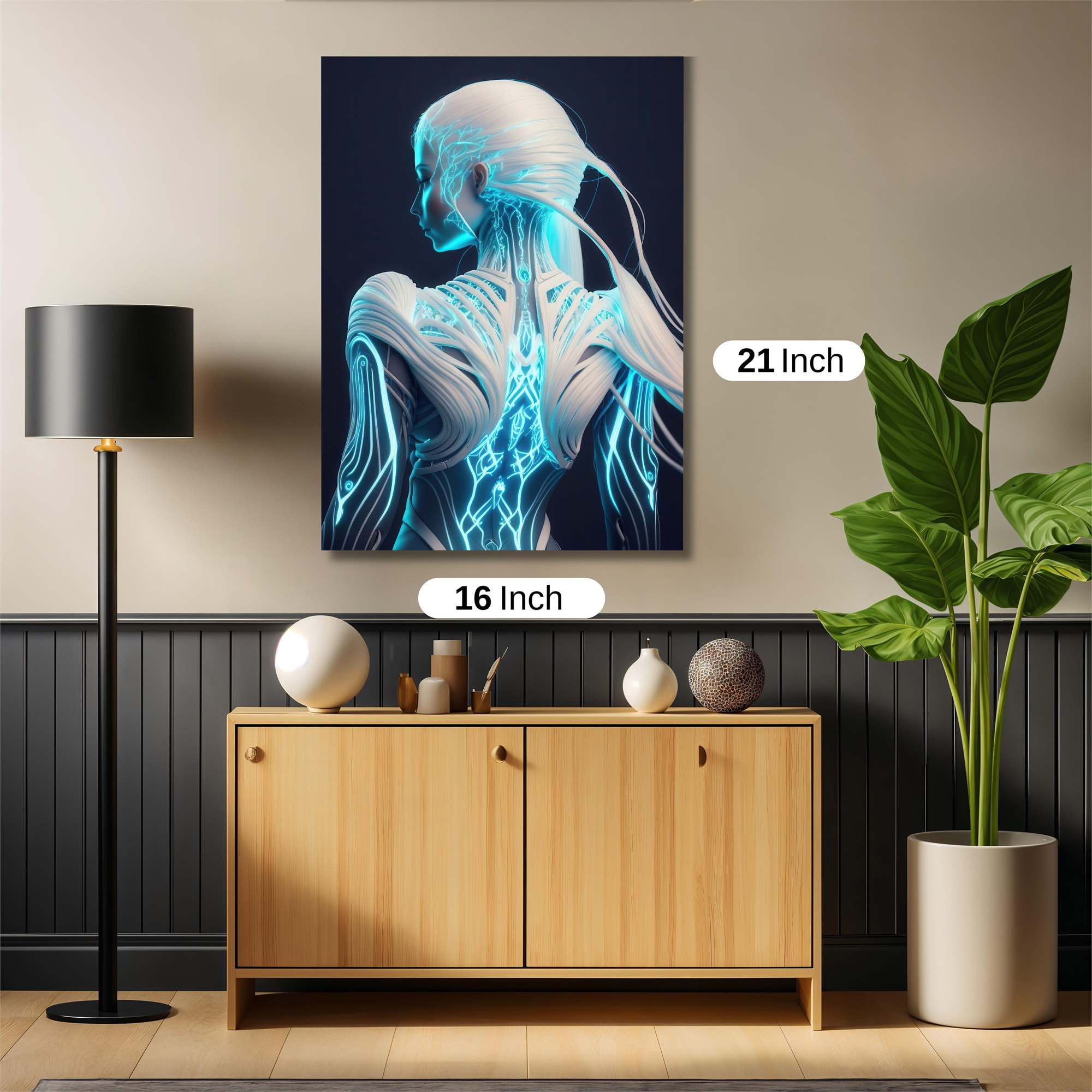 Cyber Serenity Safe Wall Magnetic / M