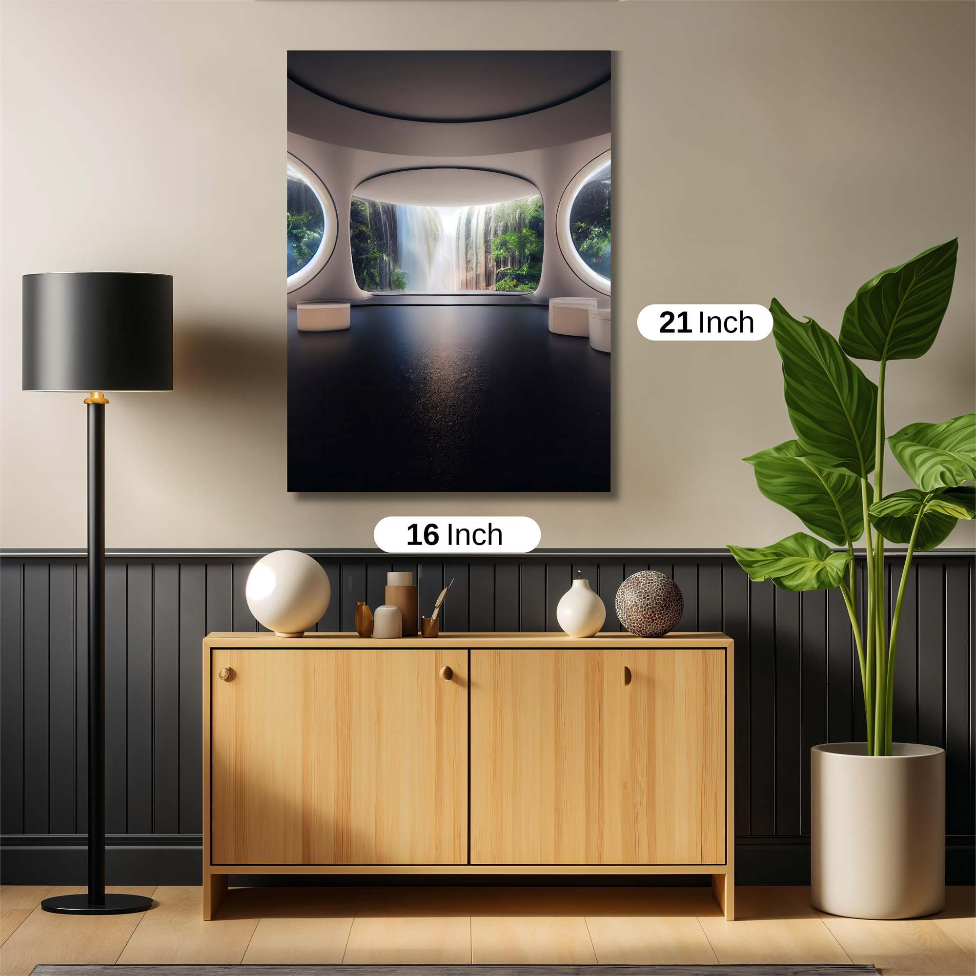 Waterfall Serenity Safe Wall Magnetic / M