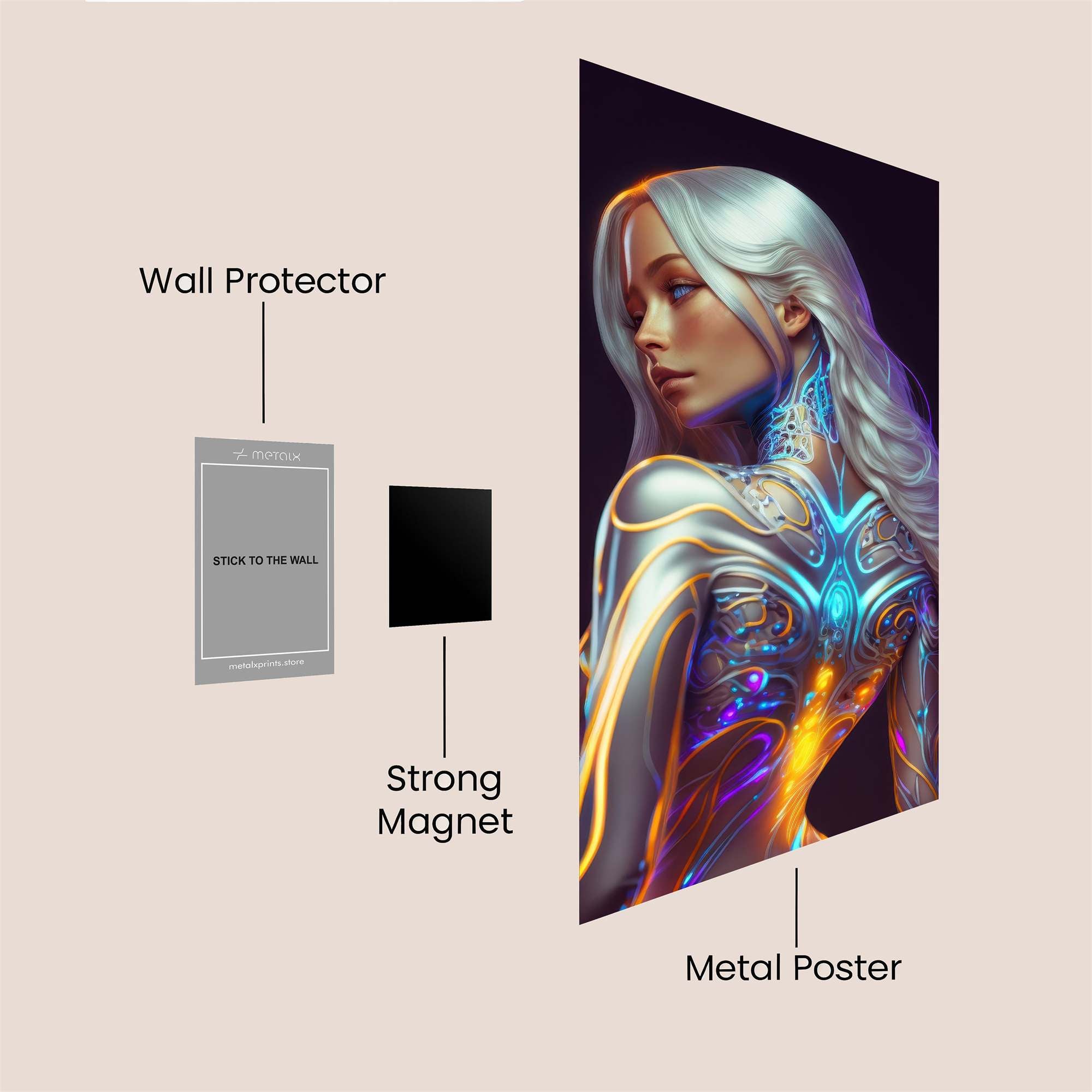 Cyber Enigma Safe Wall Magnetic / M