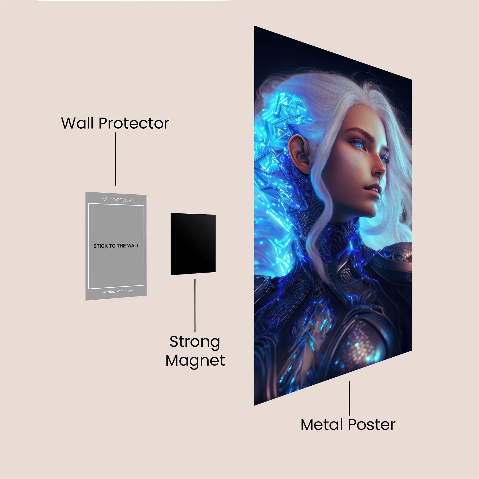 Luna Serene Safe Wall Magnetic / M